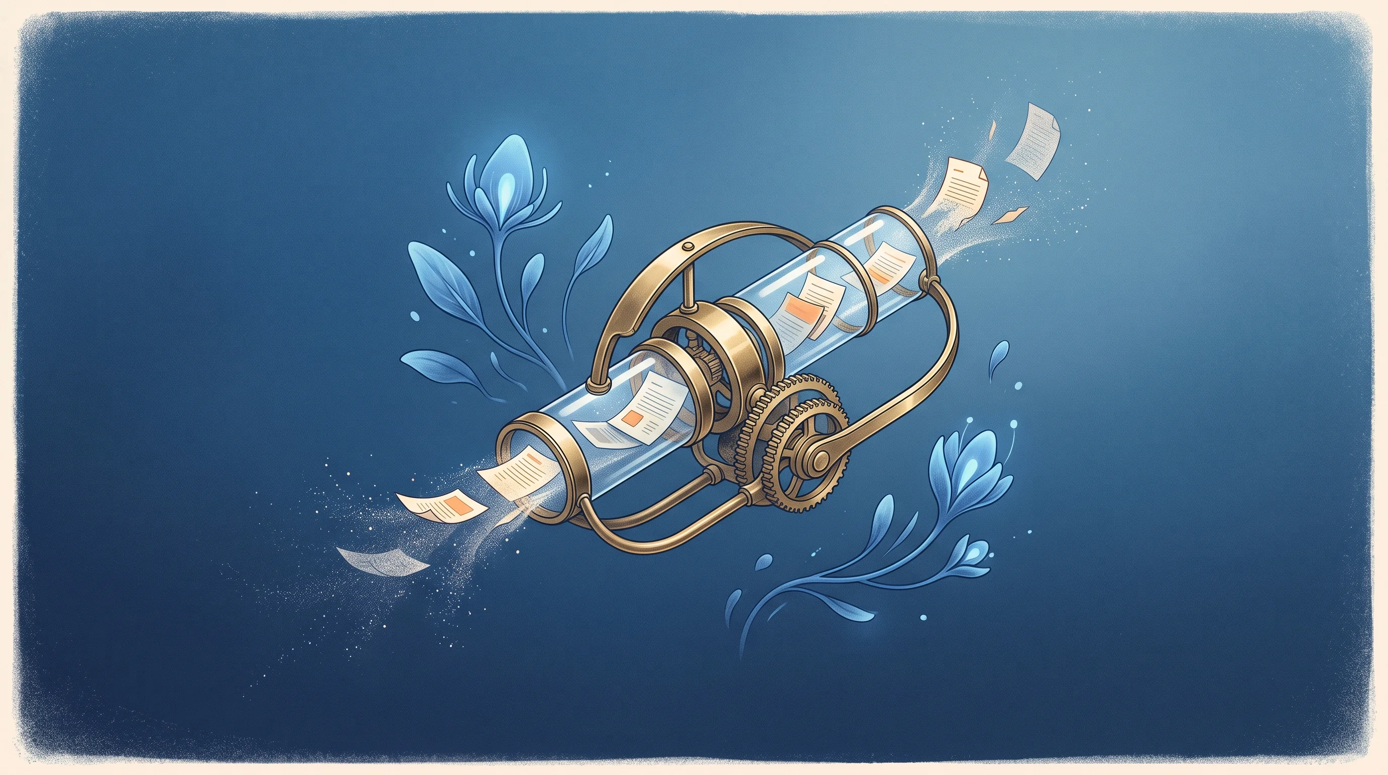 Digital illustration for article section "Content Section 5" in "TovenAI launches 6 AI agents for trading compliance" - A clean, minimal, and conceptual illustration representing automated compliance and the disposal of ...