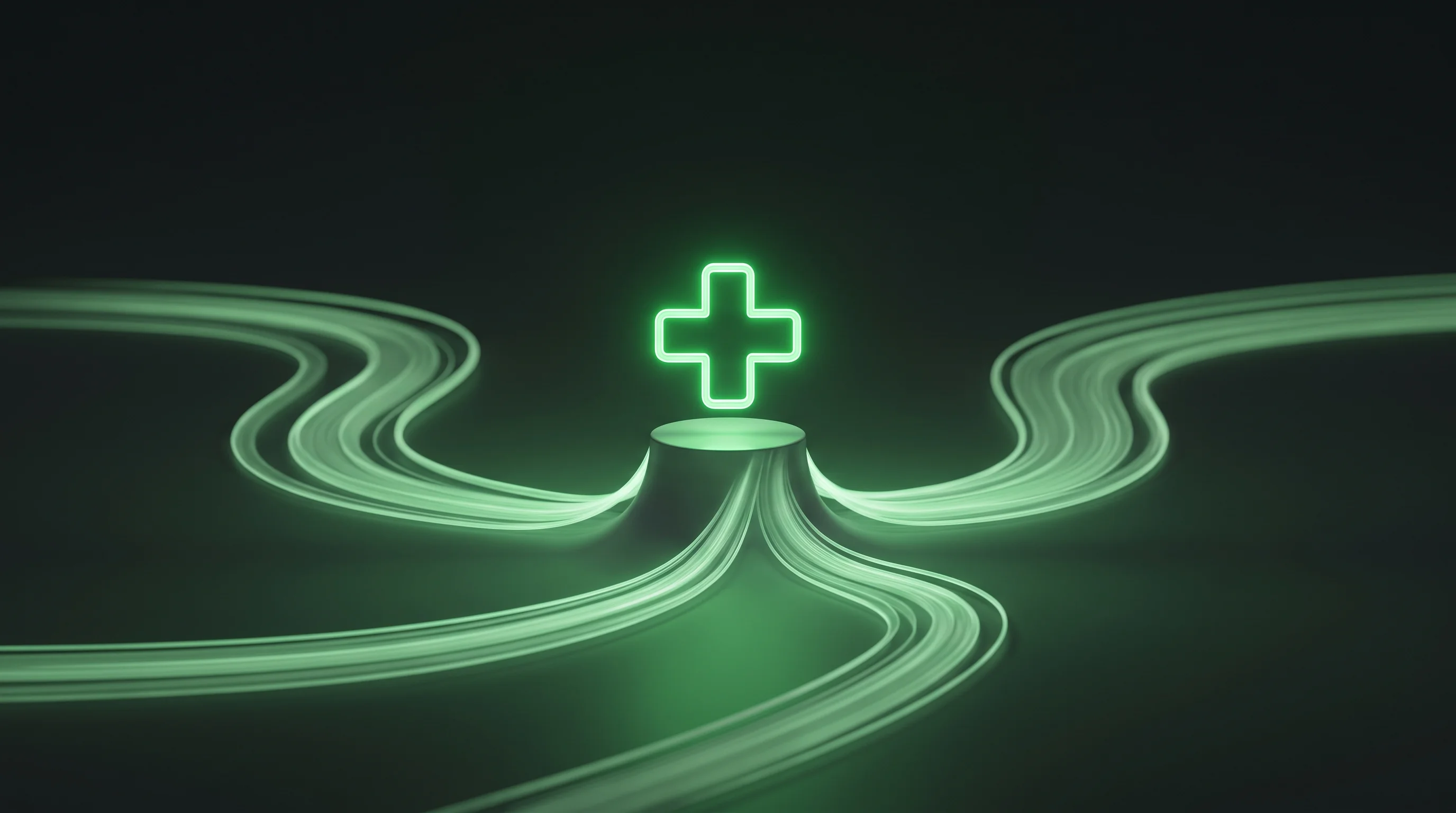 Digital illustration for article section "The Economics of Giving It Away" in "Allia Health launches AI platform for 600+ mental health providers" - A conceptual and minimalist representation of modern healthcare economics and free clinical access, ...