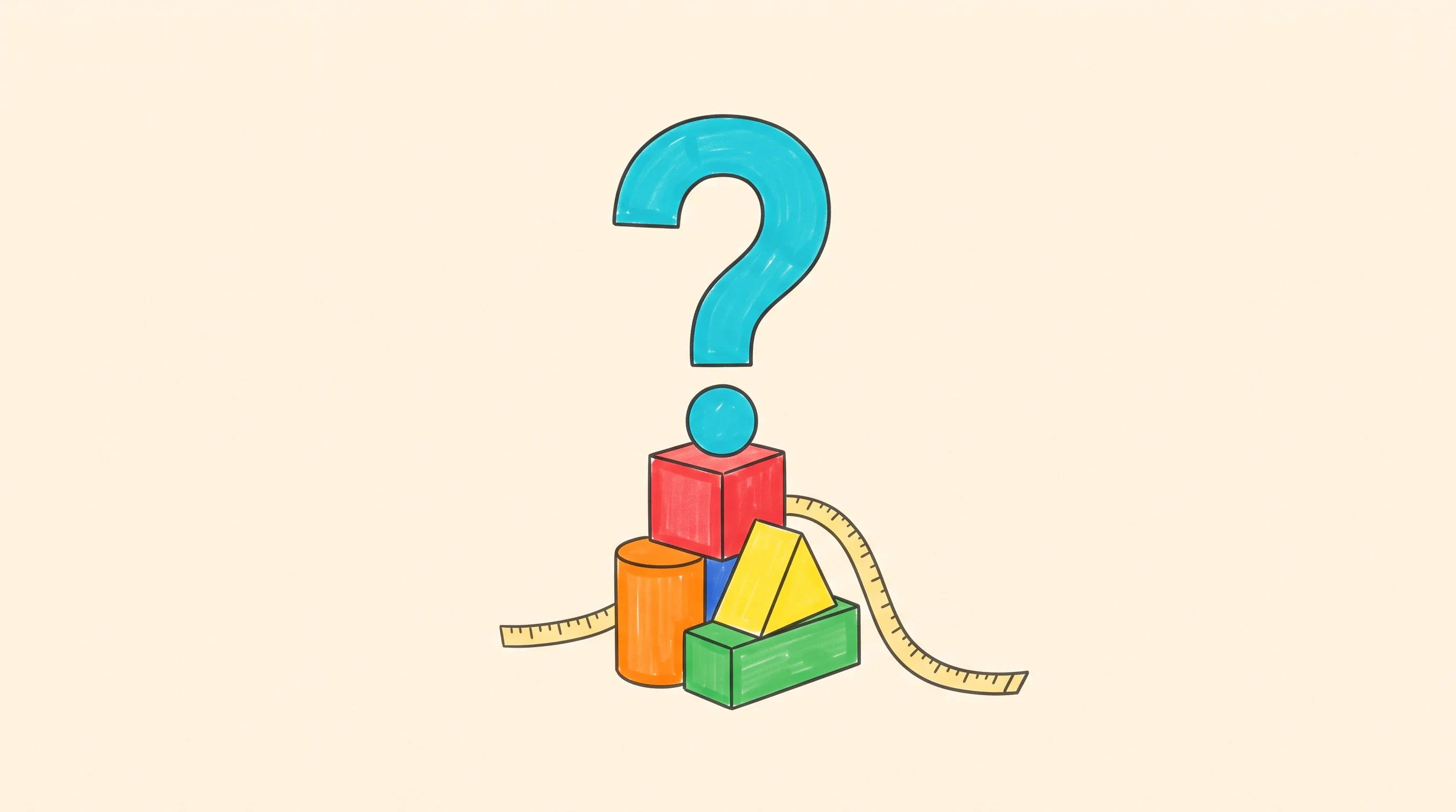 Digital illustration for article section "Open Questions" in "Codag launches tool compression to cut AI agent costs 30%" - A minimalist, conceptual illustration of a large, bold question mark resting above a perfectly balan...