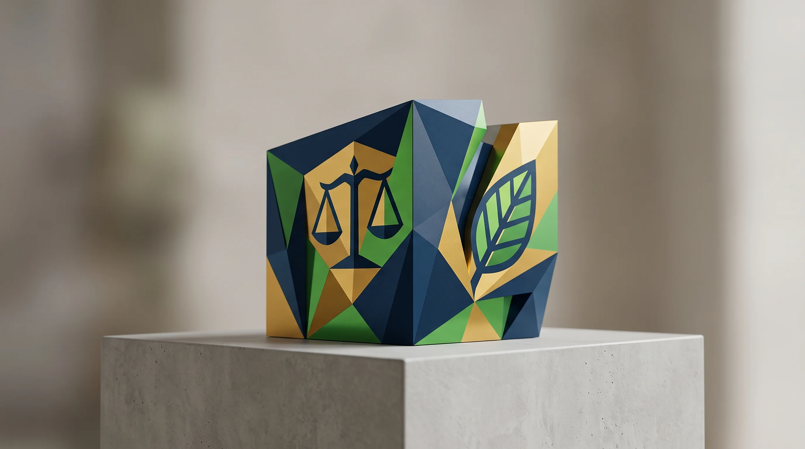 Digital illustration for article section "Content Section 2" in "Verdant launches AI permitting software for local government" - A conceptual, minimalist still life featuring a single, striking architectural model of a commercial...