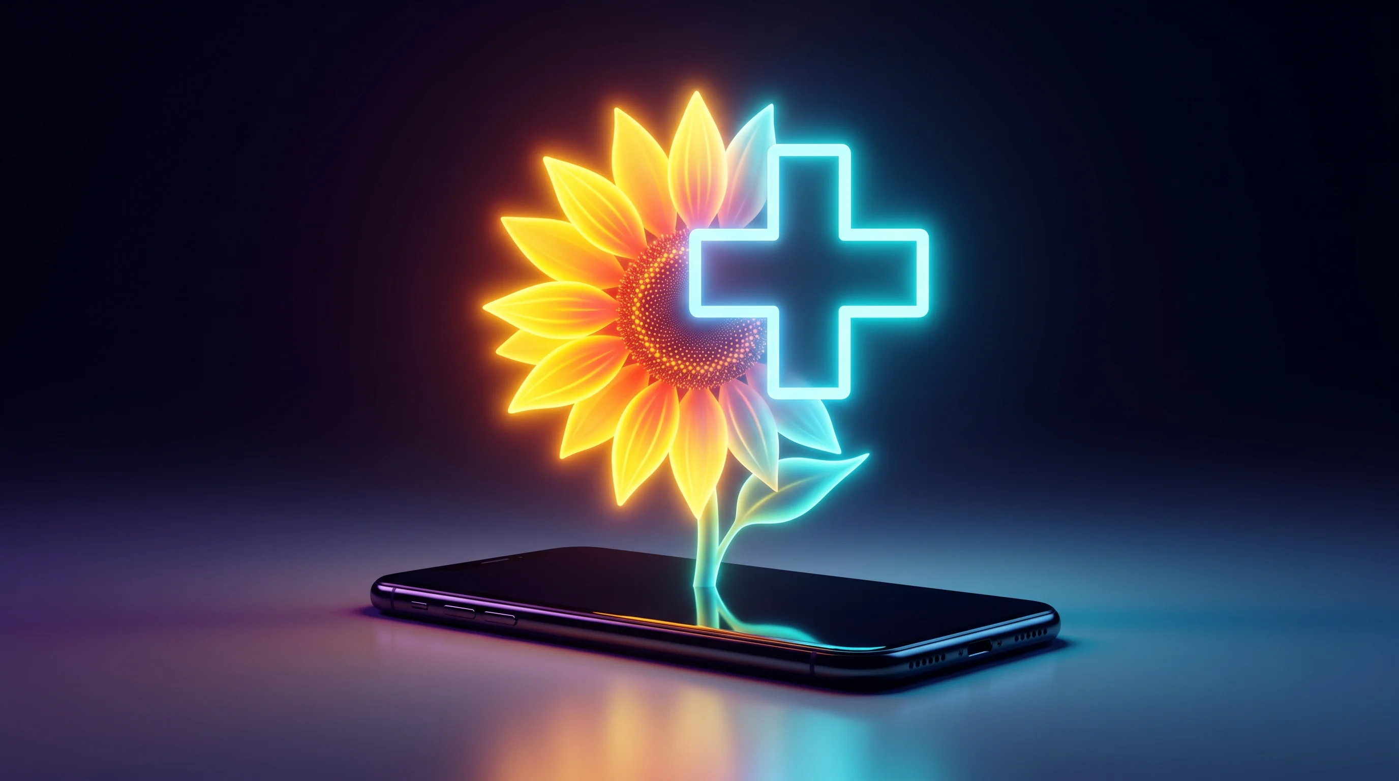 Digital illustration for article section "Content Section 4" in "Sunflower Clinic launches AI addiction care for 37,500 waitlist" - A clean, minimal conceptual image representing the transformation of a free consumer app into a lice...