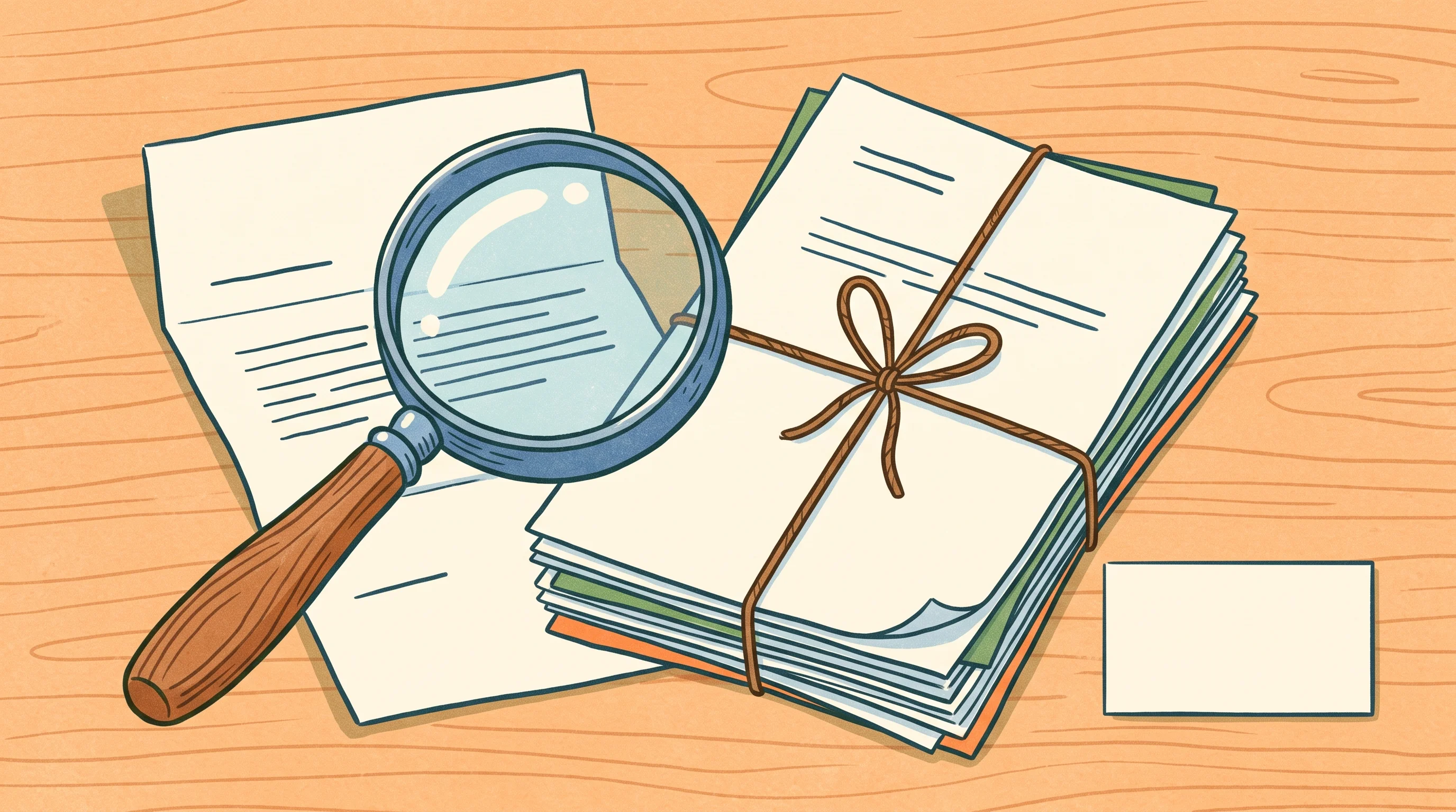 Digital illustration for article section "Content Section 4" in "Erinys launches AI-native plaintiff law firm network" - A clean, minimal composition featuring a stylized magnifying glass hovering gently over an inviting ...