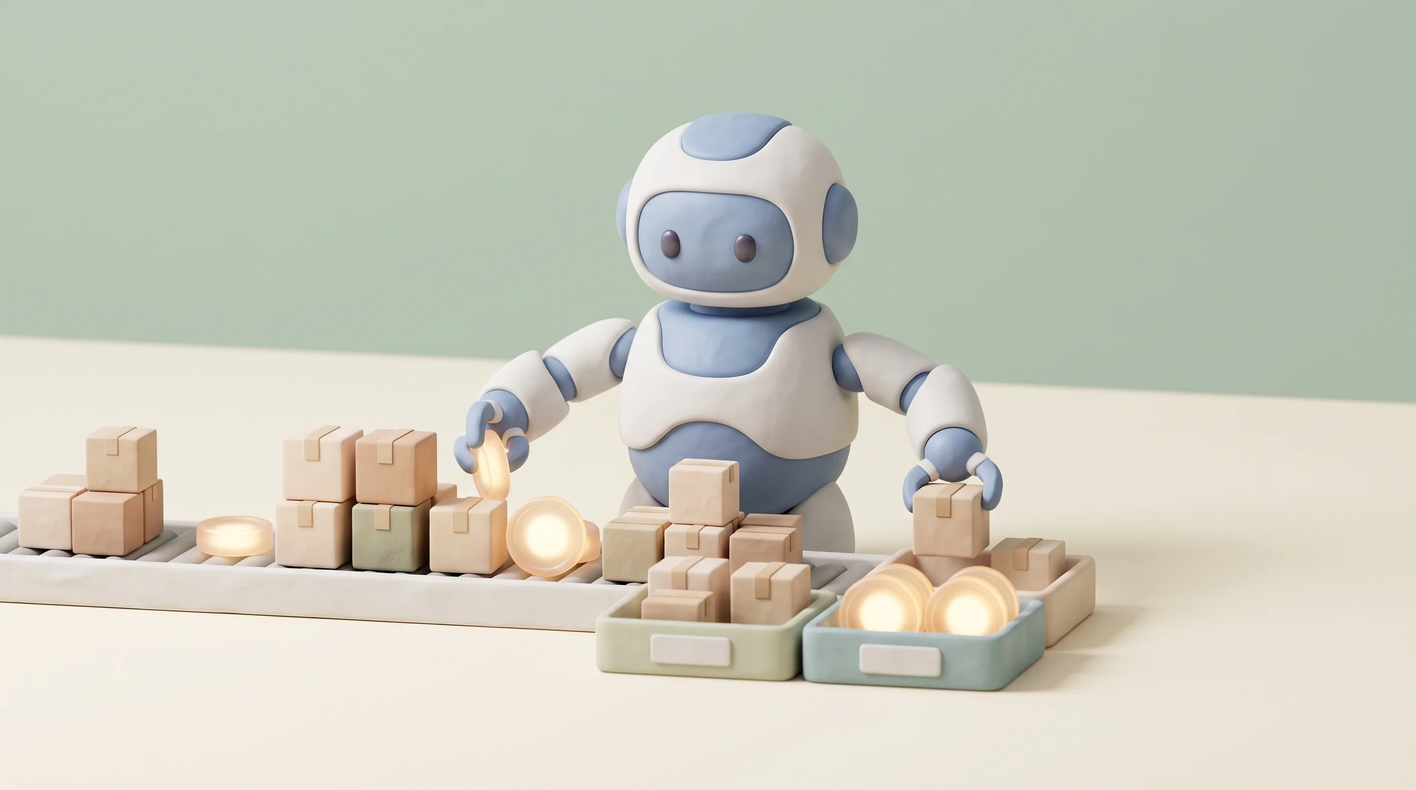 Digital illustration for article section "Content Section 3" in "Sharpi raises $4M to automate B2B orders via WhatsApp" - A clean, minimal composition featuring a conceptual representation of a new generation autonomous AI...