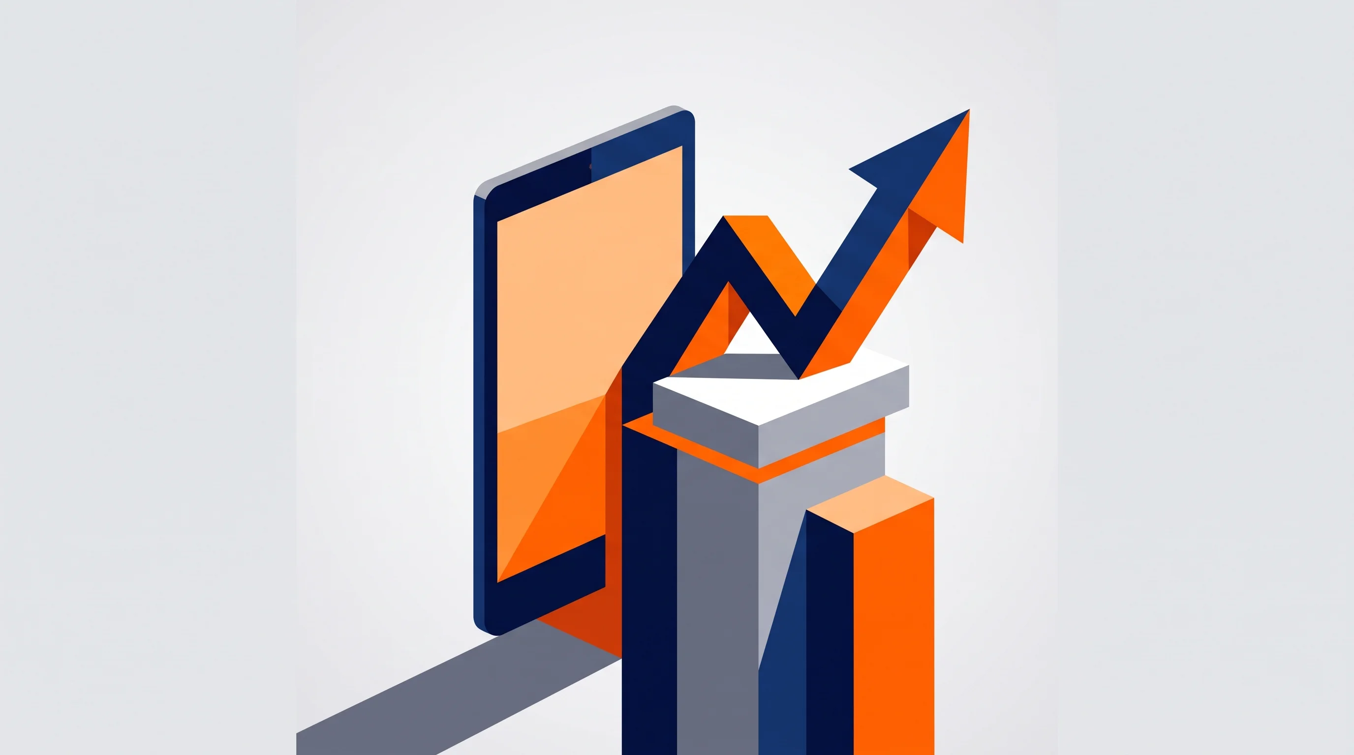 Digital illustration for article section "Content Section 4" in "Finnable raises $56M to scale instant lending in India" - A conceptual representation of a "phy-gital" tech-enabled financial model featuring a sleek, modern ...