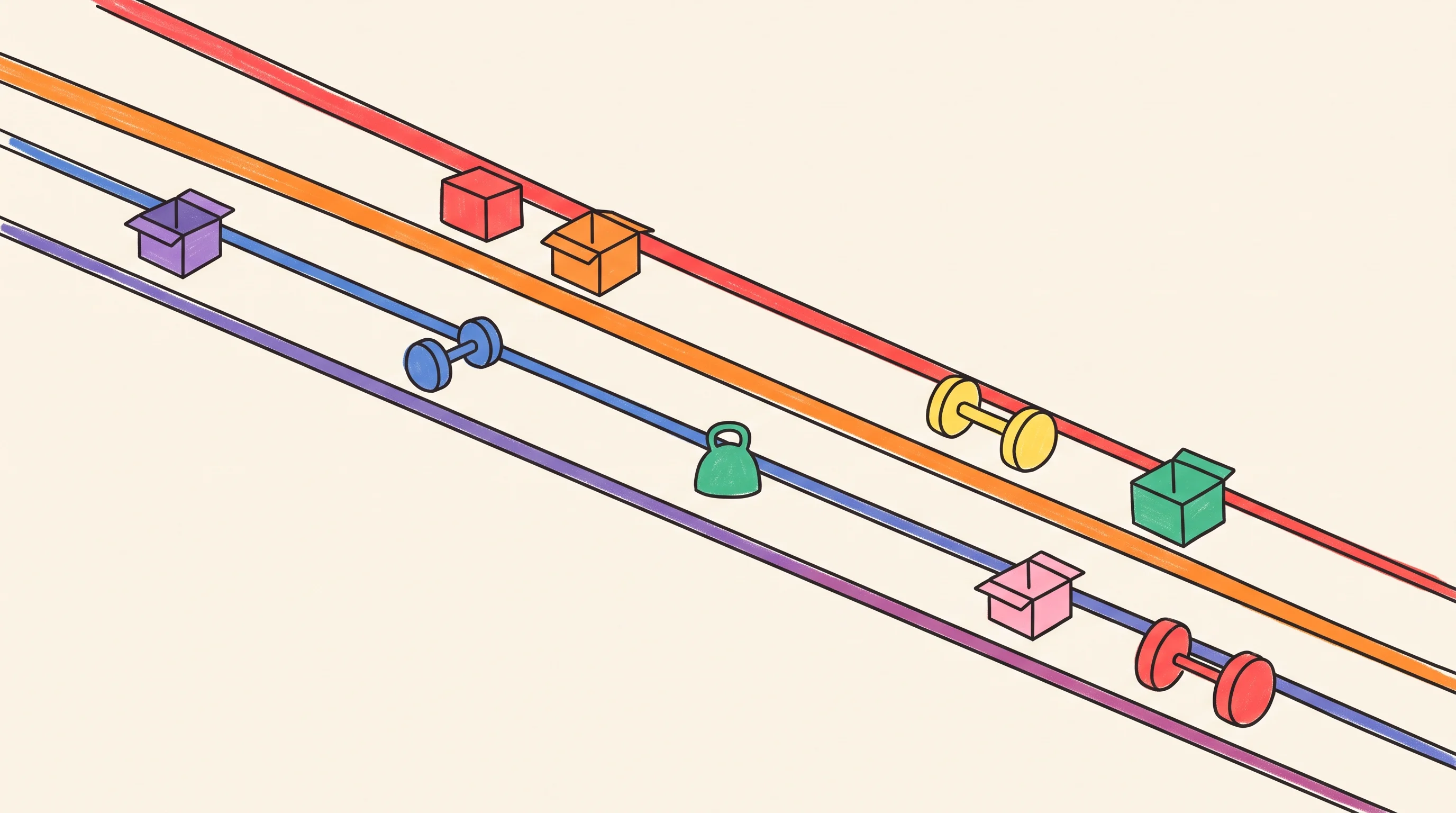 Digital illustration for article section "A Two-Track Race With No Western Equivalent" in "Zhipu AI releases 320B Ox Alpha model after topping leaderboard" - A clean, minimalist conceptual illustration depicting a two-track race, featuring two bold, parallel...