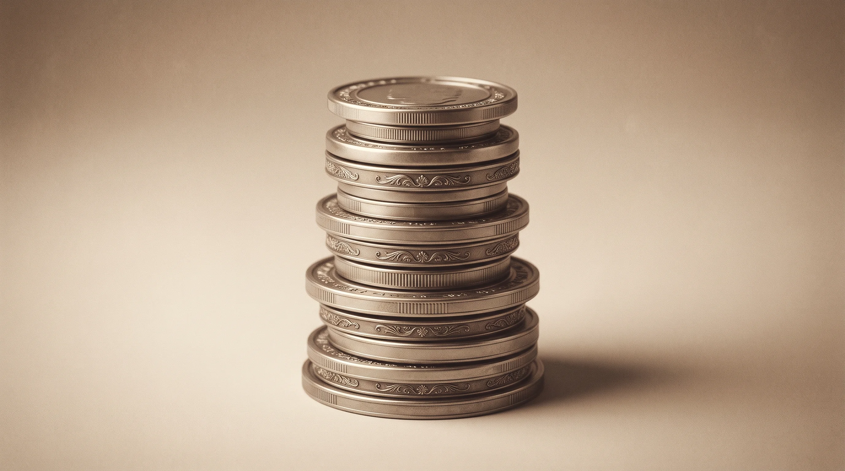 Digital illustration for article section "Content Section 3" in "Amyl Therapeutics raises $9.4M for multi-target Alzheimer's drug" - A conceptual, minimalist representation of layered financing and structured capital rounds, featurin...