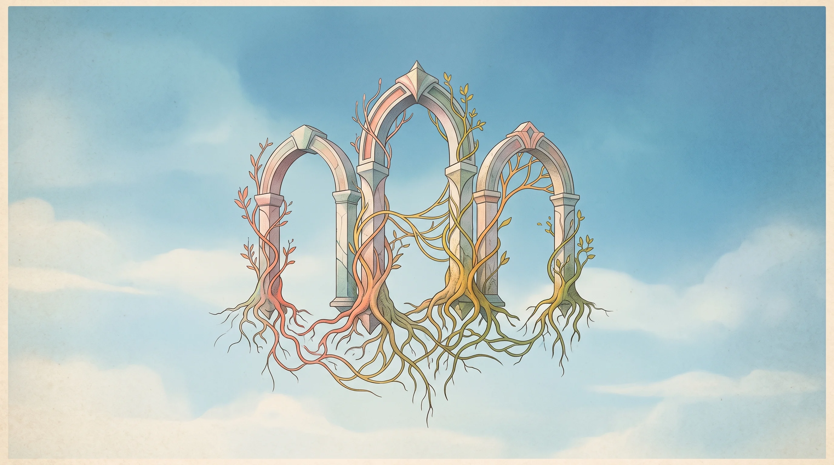 Digital illustration for article section "Content Section 3" in "Aranya raises $11M to turn bare metal GPUs into AI clusters" - A conceptual and minimal illustration representing the founding of a company and a decade of enginee...