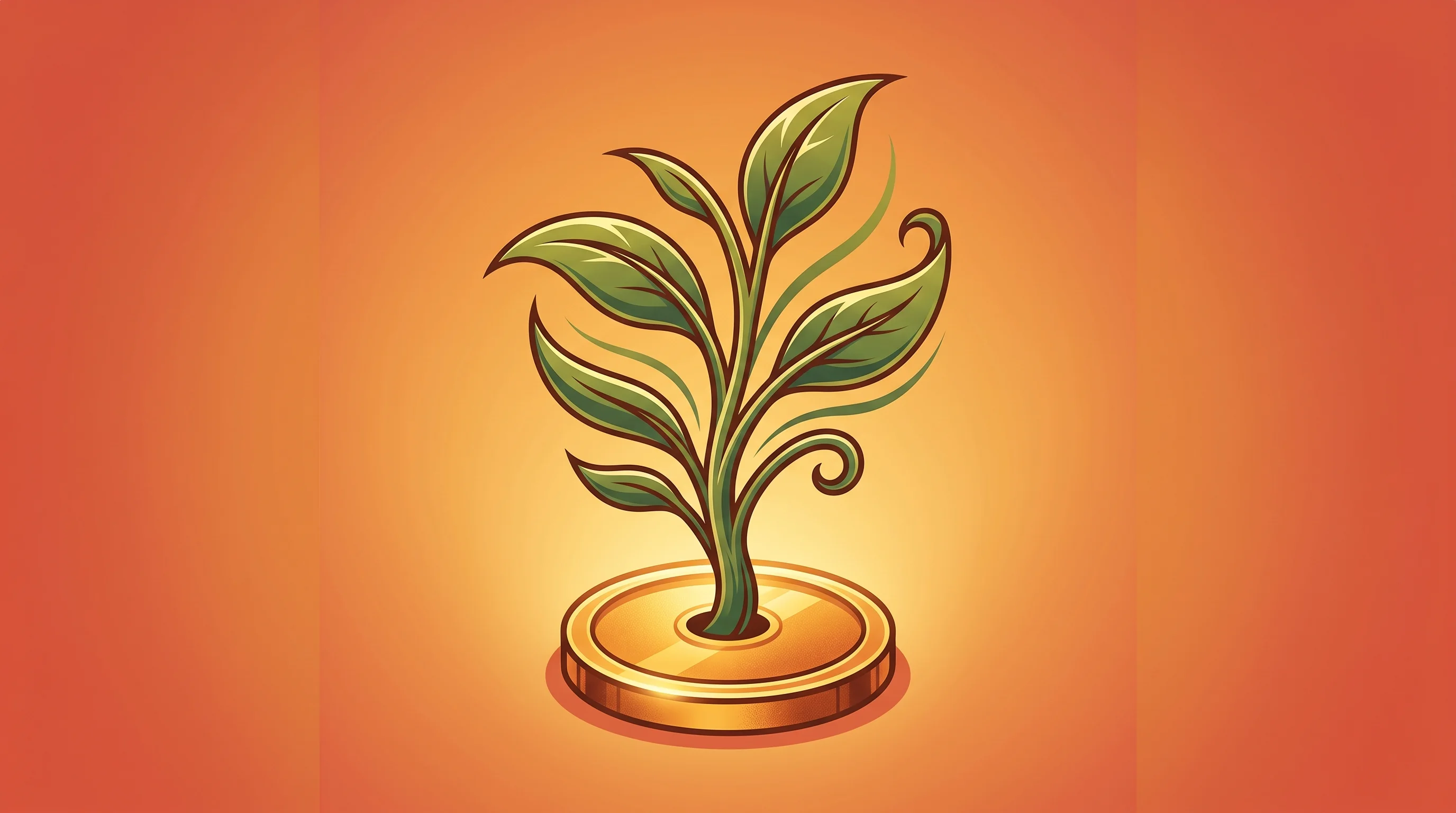 Digital illustration for article section "Content Section 3" in "Norbert Health raises $14M to deploy AI nursing robots" - A conceptual, minimalist illustration of a stylized seedling sprouting upward from a single, promine...