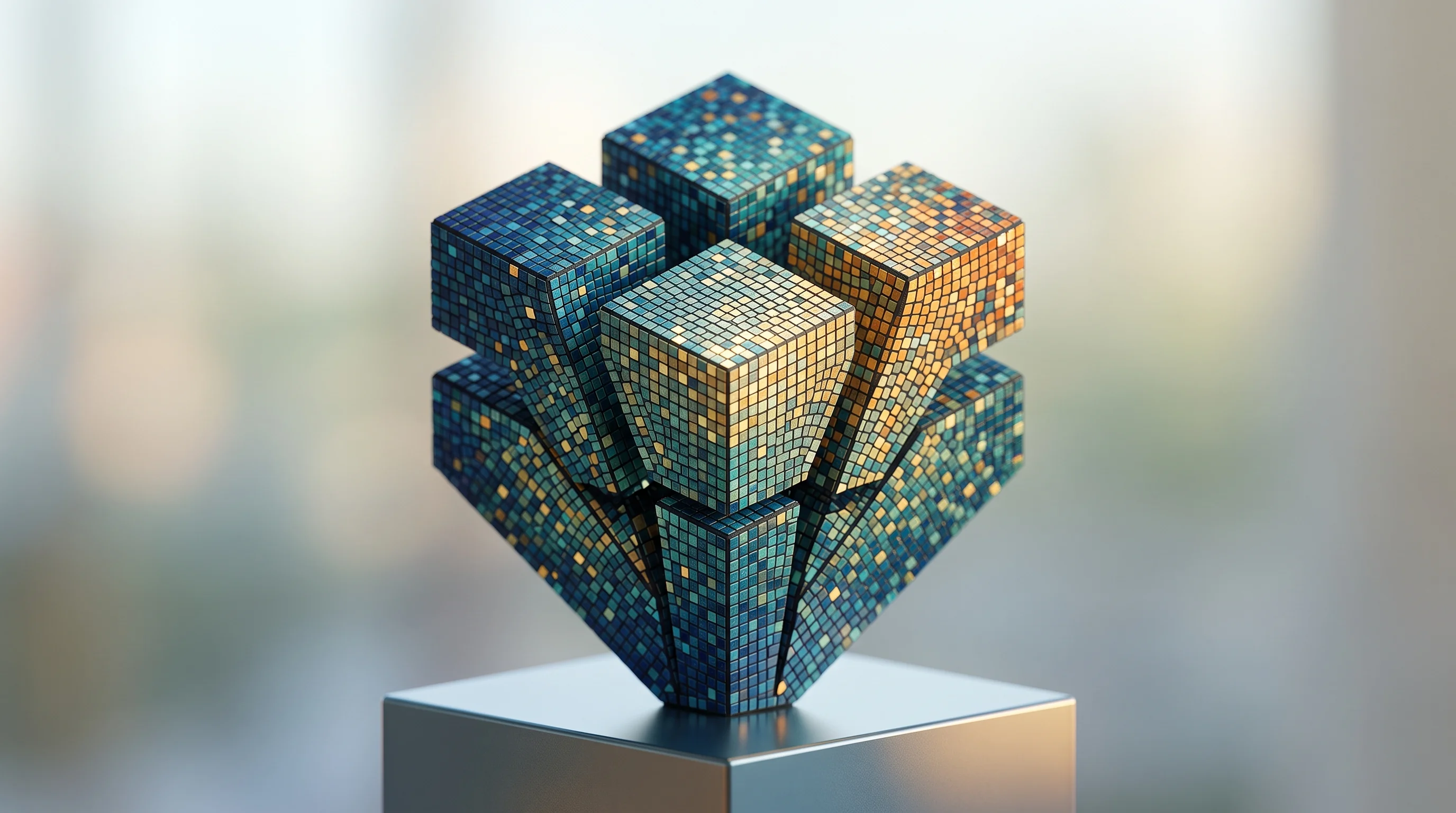 Digital illustration for article section "Content Section 3" in "Atira raises $17.5M to automate industrial sales with AI" - A clean, minimalist conceptual image representing a fast-materializing competitive market and the em...