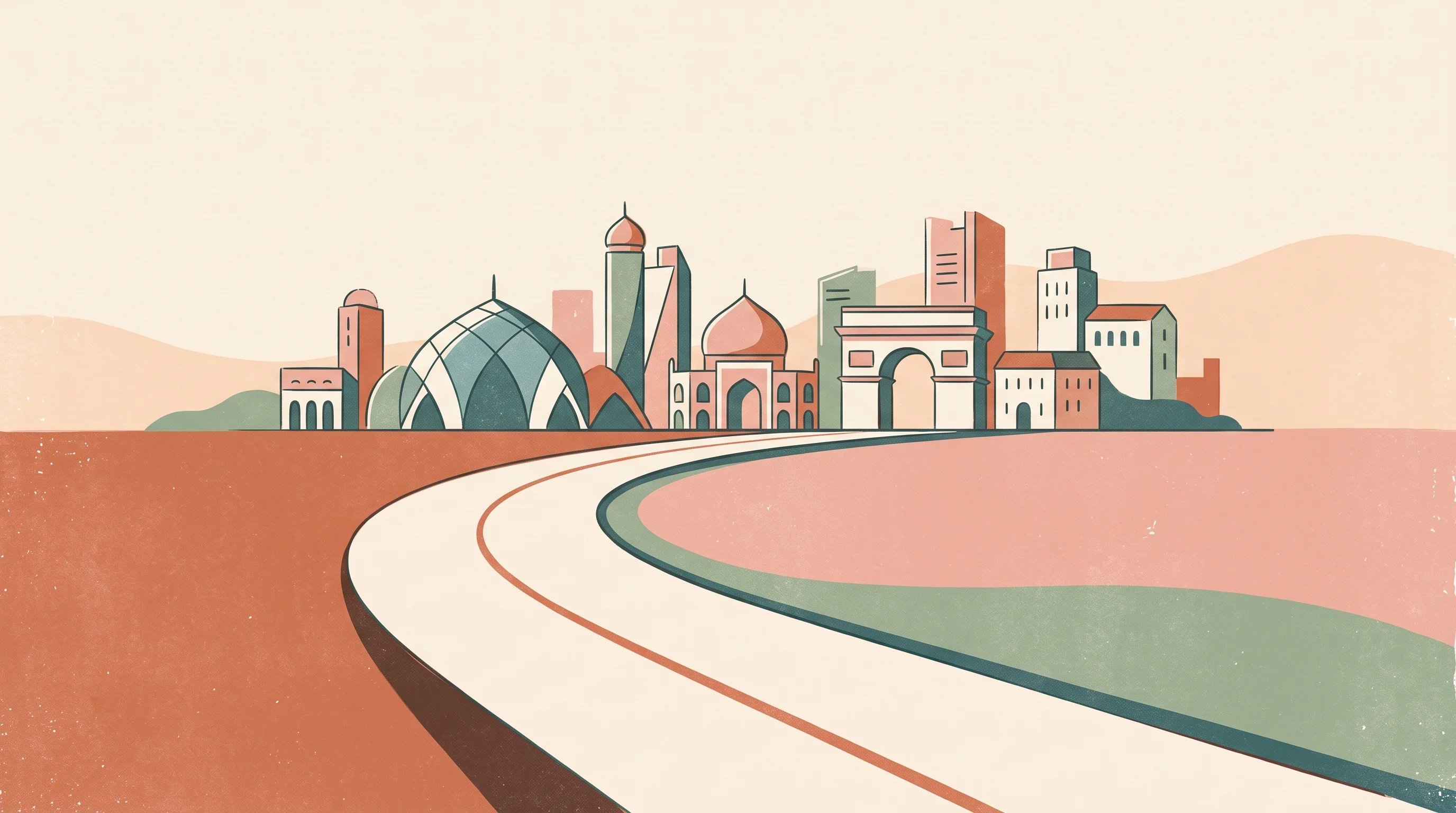 Digital illustration for article section "Content Section 3" in "Hazen.ai raises $8M to scale AI traffic safety cameras" - A clean, minimal, and professional conceptual illustration representing global infrastructure modern...