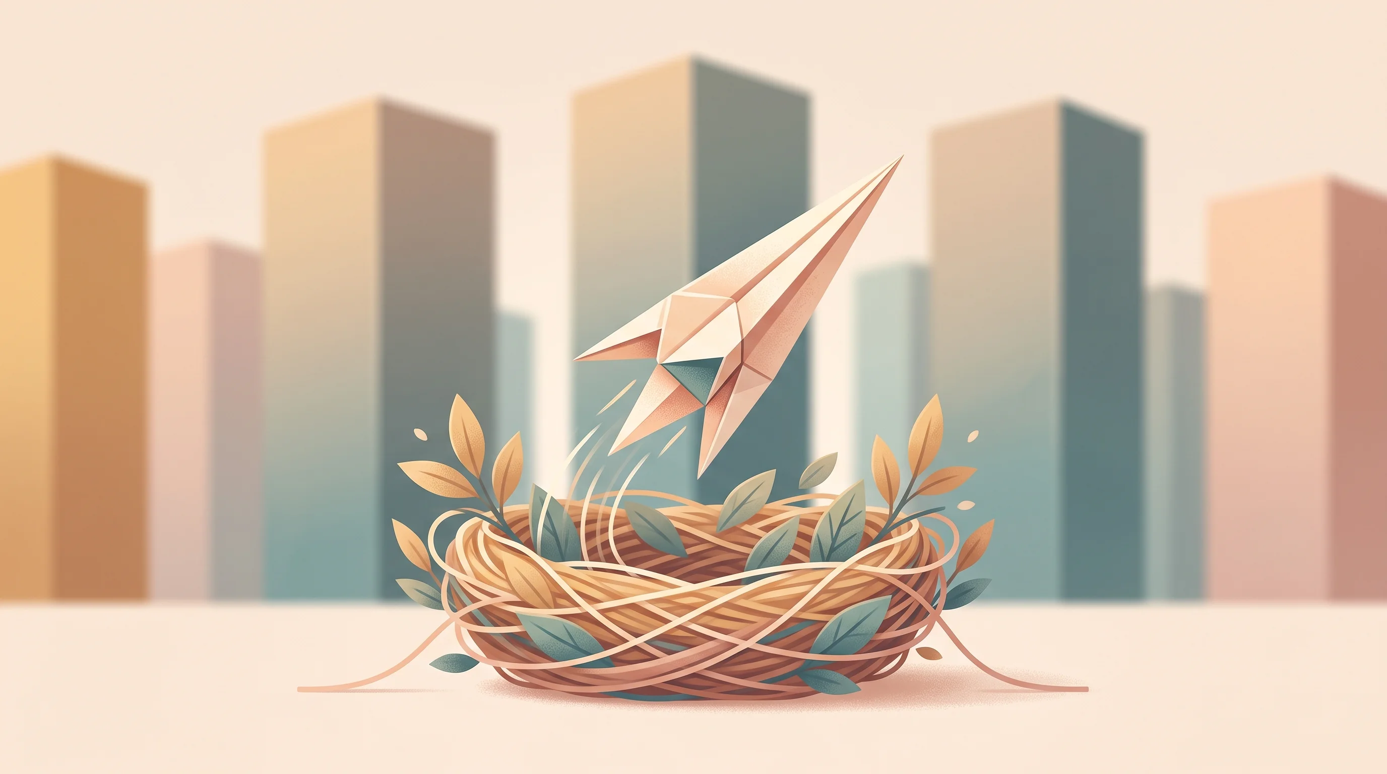 Digital illustration for article section "Investor Perspective" in "Comet raises $10.6M to double India store footprint" - A conceptual, minimalist illustration representing an investor's perspective on a homegrown brand di...