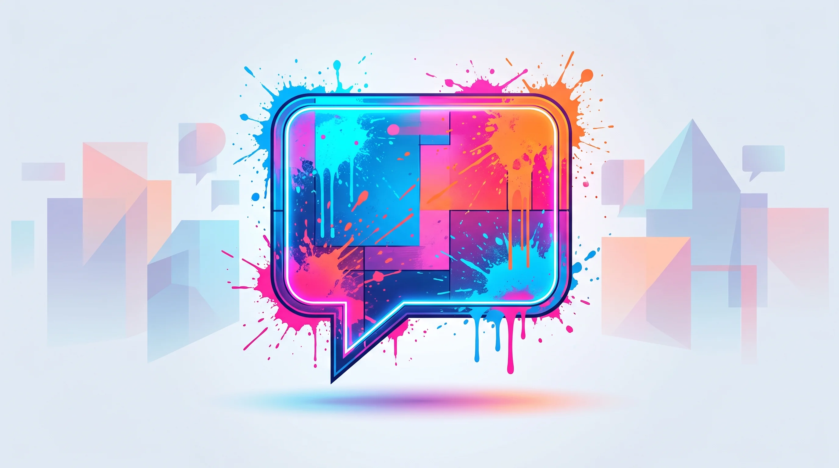 Digital illustration for article section "Content Section 4" in "Creedom raises ₹4.1cr for AI creator analytics platform" - A conceptual and modern visual representation of a chatbot providing a competitive edge in a crowded...