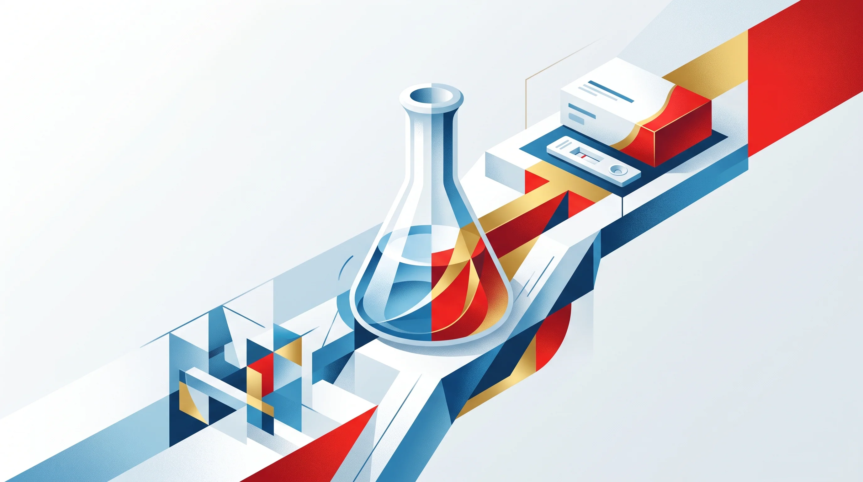 Digital illustration for article section "Content Section 4" in "AQ Biotech raises $2.9M to scale cancer screening in China" - A clean, minimal, and professional conceptual image representing a company's timeline of turning lab...