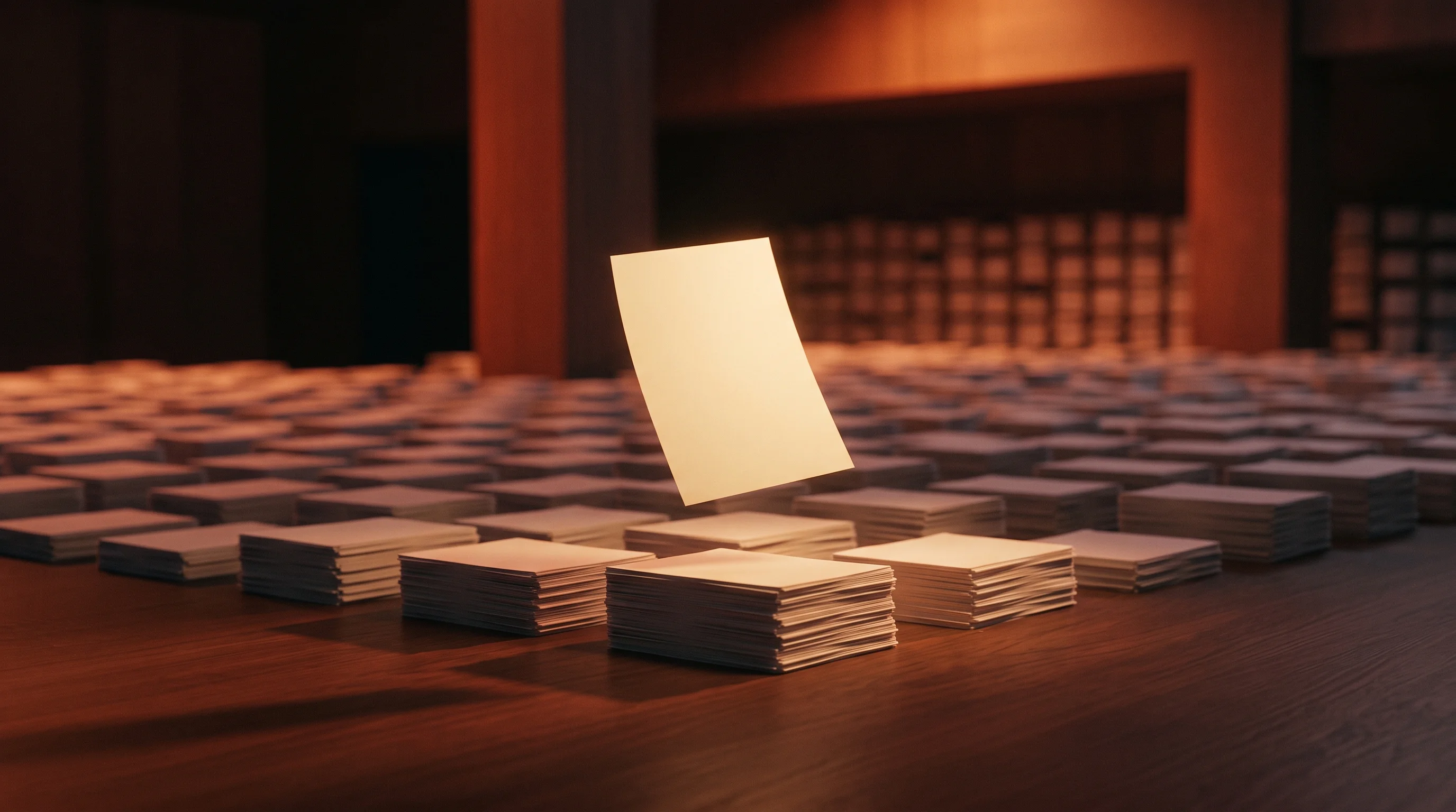 Digital illustration for article section "Content Section 2" in "Cato raises €6M to automate public procurement bids" - A minimalist and conceptual visualization of analyzing and ranking tender opportunities, featuring a...