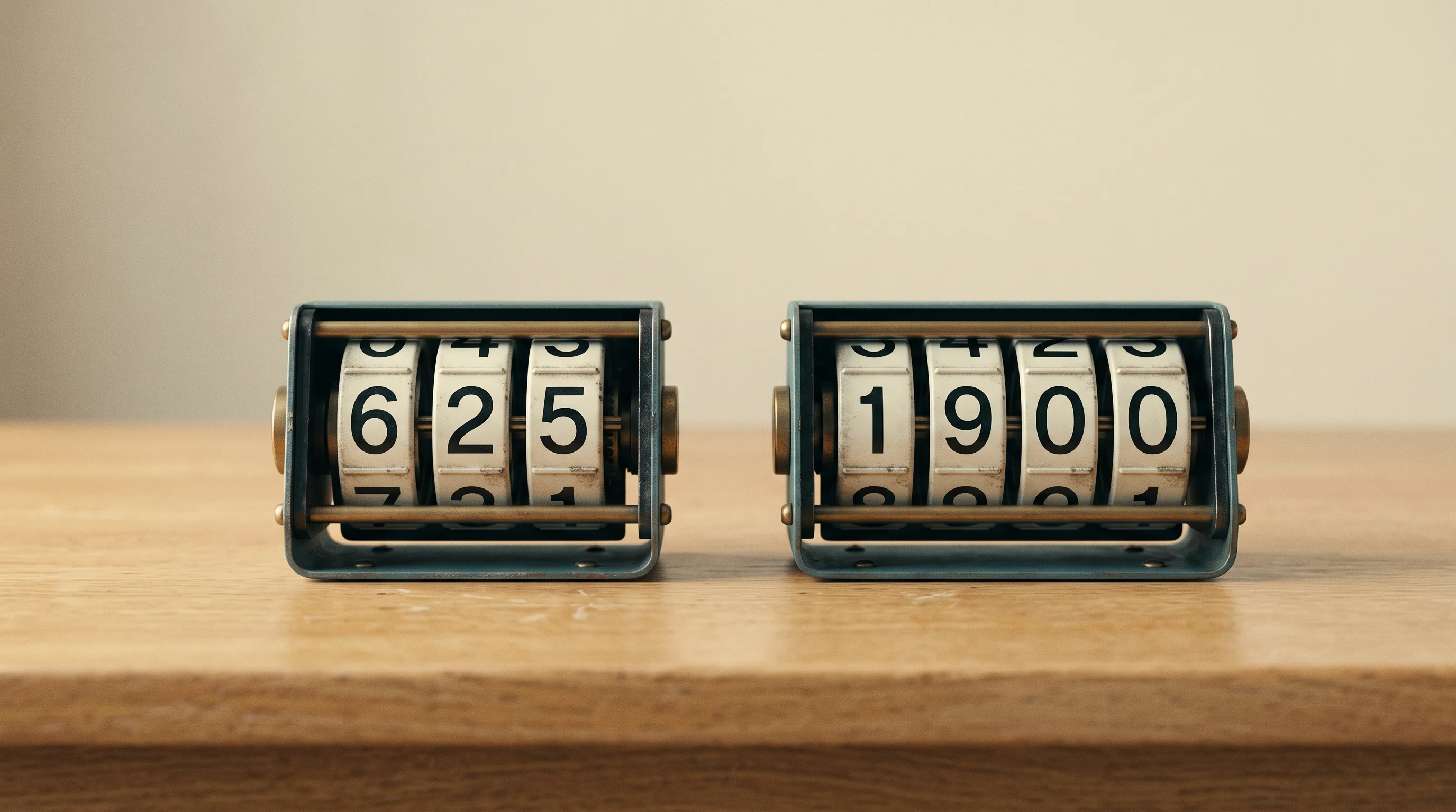 Digital illustration for article section "Content Section 4" in "FOMO Labs' DEX hits 1.9M users with 30-second onboarding" - A perfectly symmetrical, minimalist composition featuring two beautifully crafted vintage mechanical...