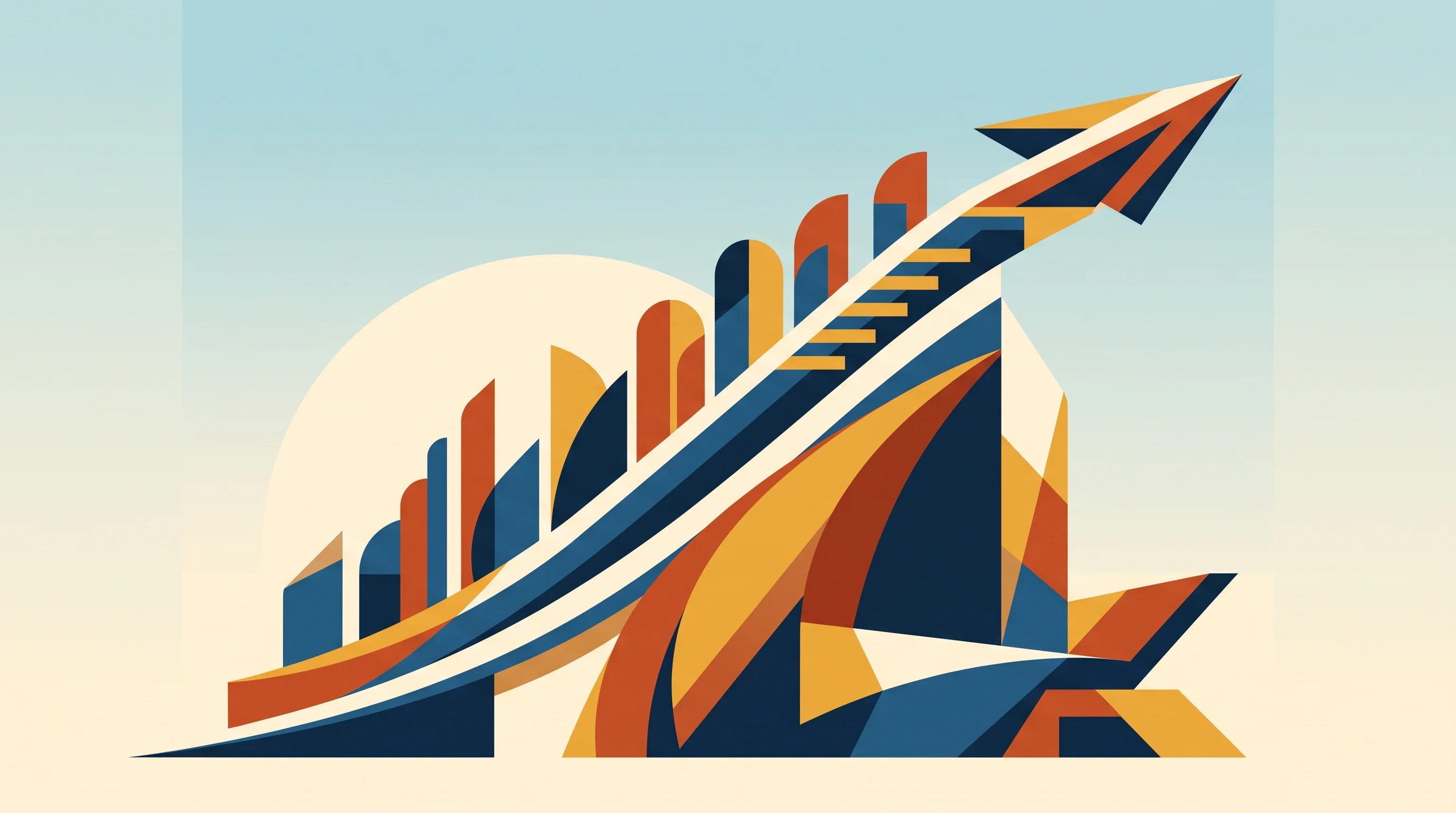 Digital illustration for article section "Content Section 5" in "Cylake raises $245M for AI-native cybersecurity platform" - A clean, minimalist architectural illustration of a modern company headquarters representing 525 Alm...