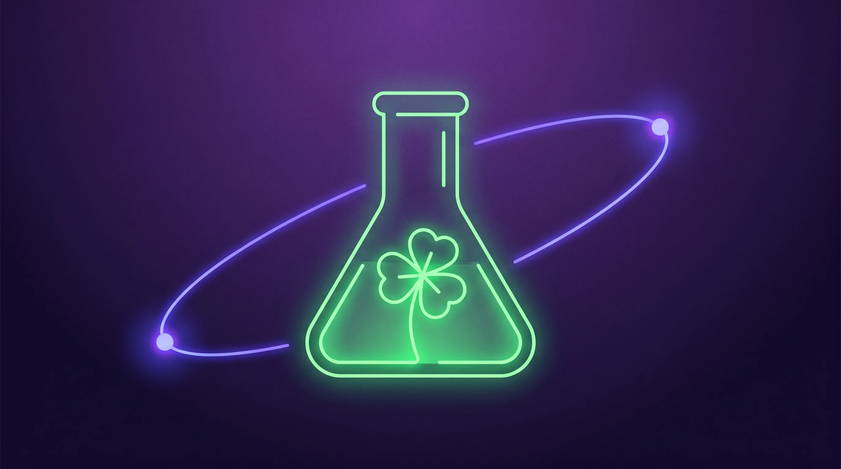 Digital illustration for article section "Content Section 3" in "Cloverleaf Bio raises $33M to develop RNA cancer therapies" - A conceptual, modern minimalist illustration of a glowing, stylized cloverleaf sprouting inside a sl...