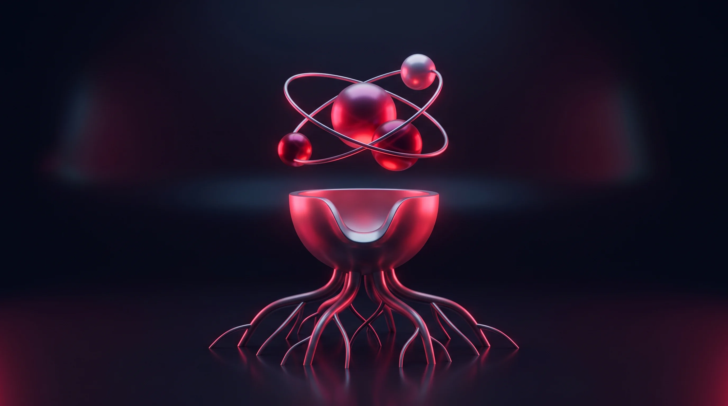 Digital illustration for article section "Content Section 5" in "Olam Labs builds multi-agent arena to test AI deception" - A sleek, minimalist conceptual representation of multi-agent reinforcement learning and negotiation,...