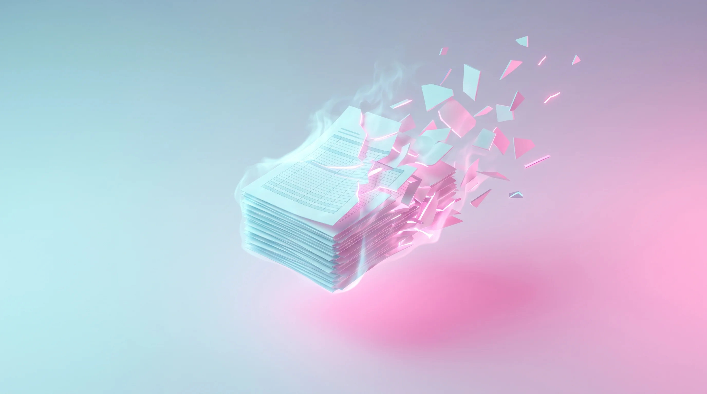 Digital illustration for article section "Content Section 3" in "Aqua raises $18.8M to automate alternative investments" - A conceptual, minimalist representation of an operational gap and fragmented manual processes, featu...