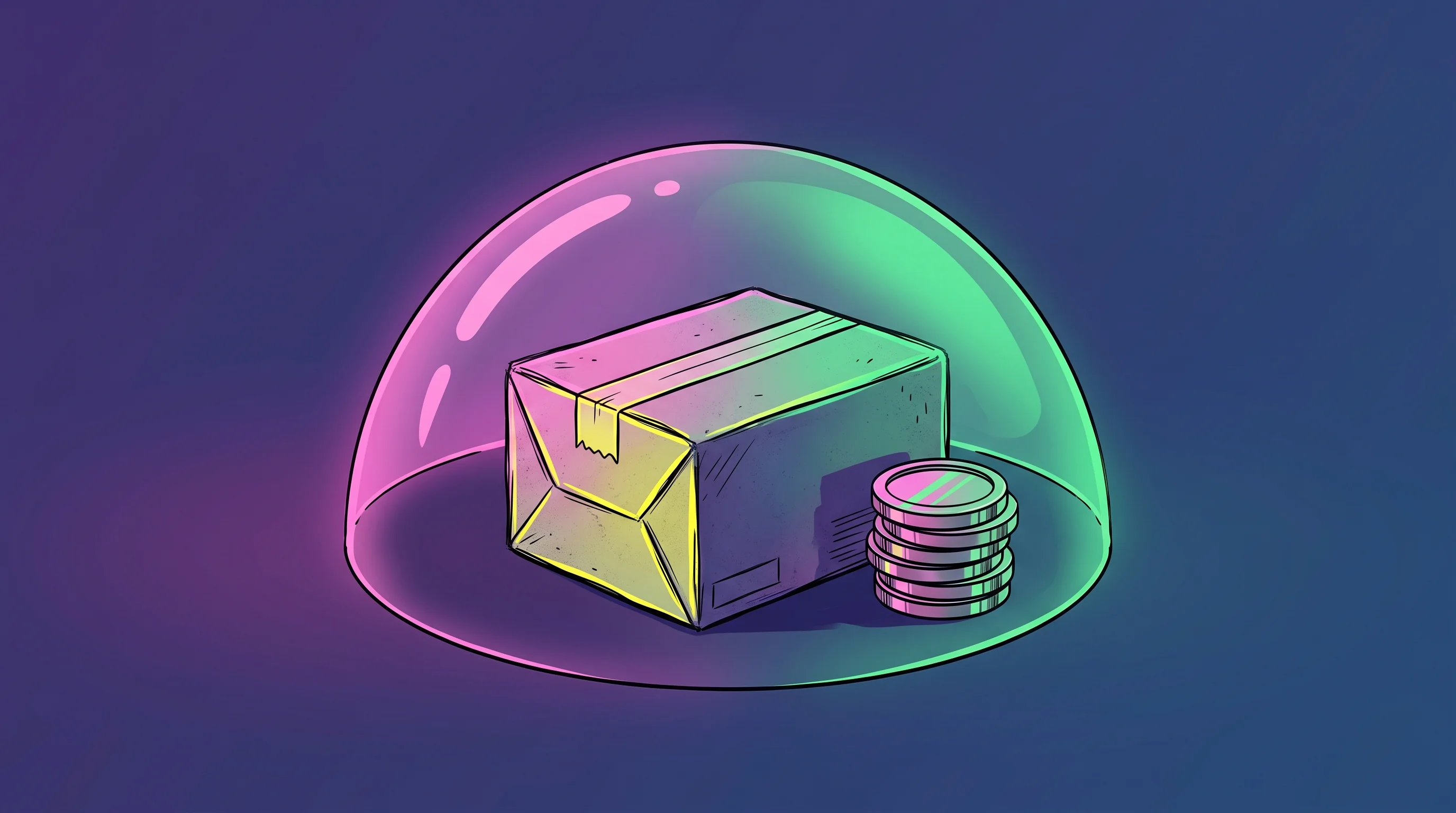 Digital illustration for article section "Content Section 4" in "LeoTrace raises $2M to secure AI-generated code before it ships" - A conceptual and minimalist illustration representing AI cyber-defense funding and software security...