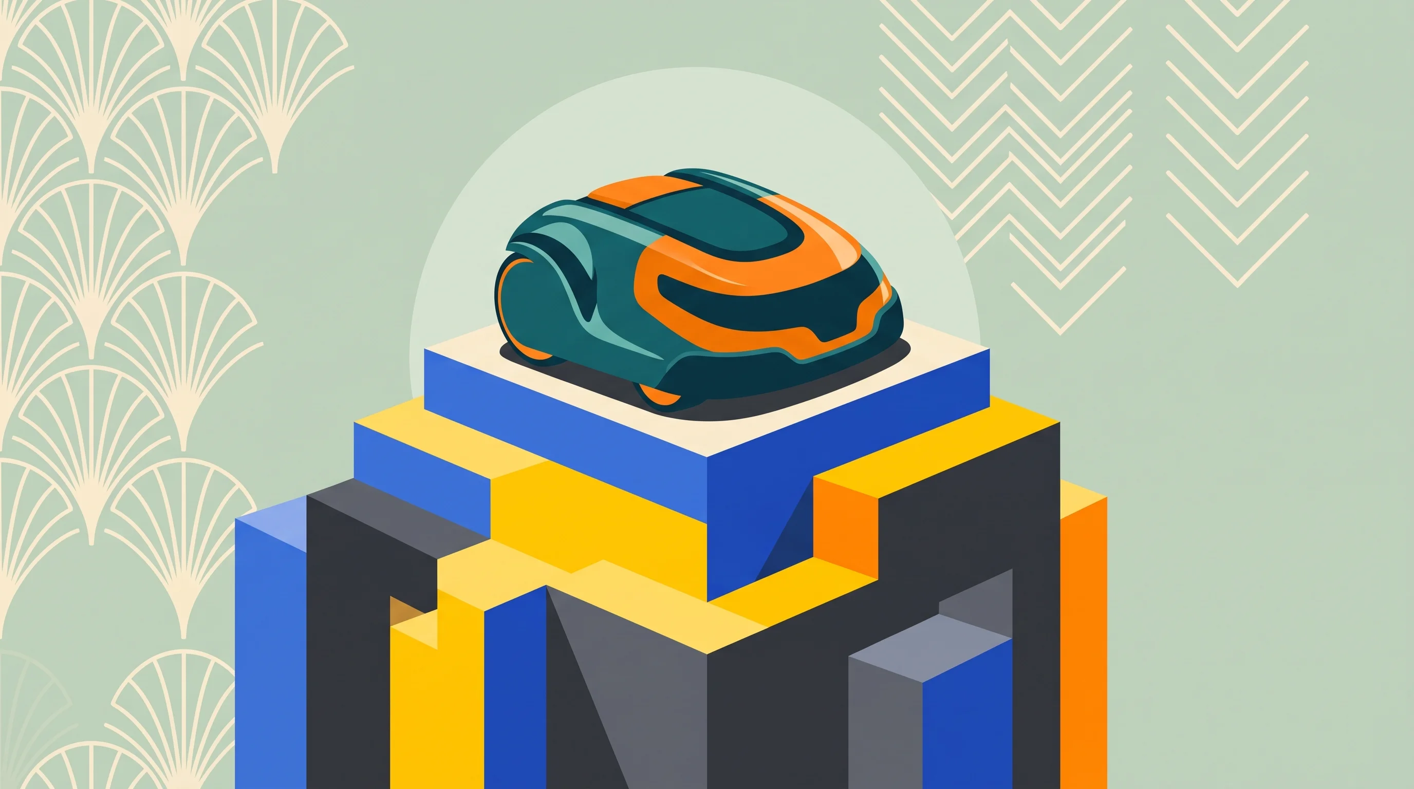 Digital illustration for article section "Content Section 3" in "OS3 launches $10K humanoid robot for business automation" - A minimalist, conceptual illustration of a sleek, modern robotic base model resting prominently on a...