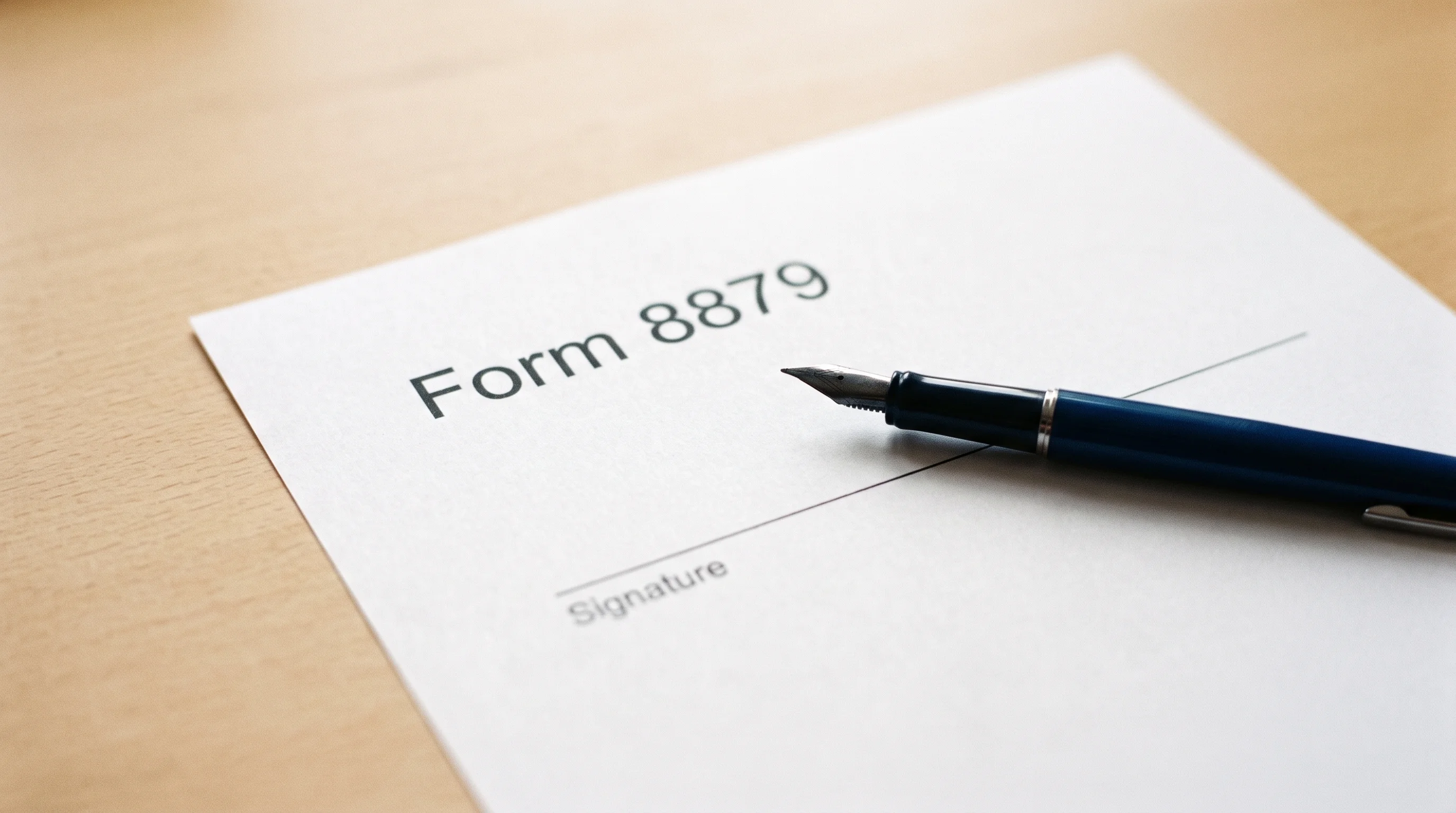 Digital illustration for article section "The Regulatory Constraint" in "Rational launches AI accounting firm with 90% cost cuts" - A minimalist and conceptual close-up of a pristine official tax document, subtly displaying the text...
