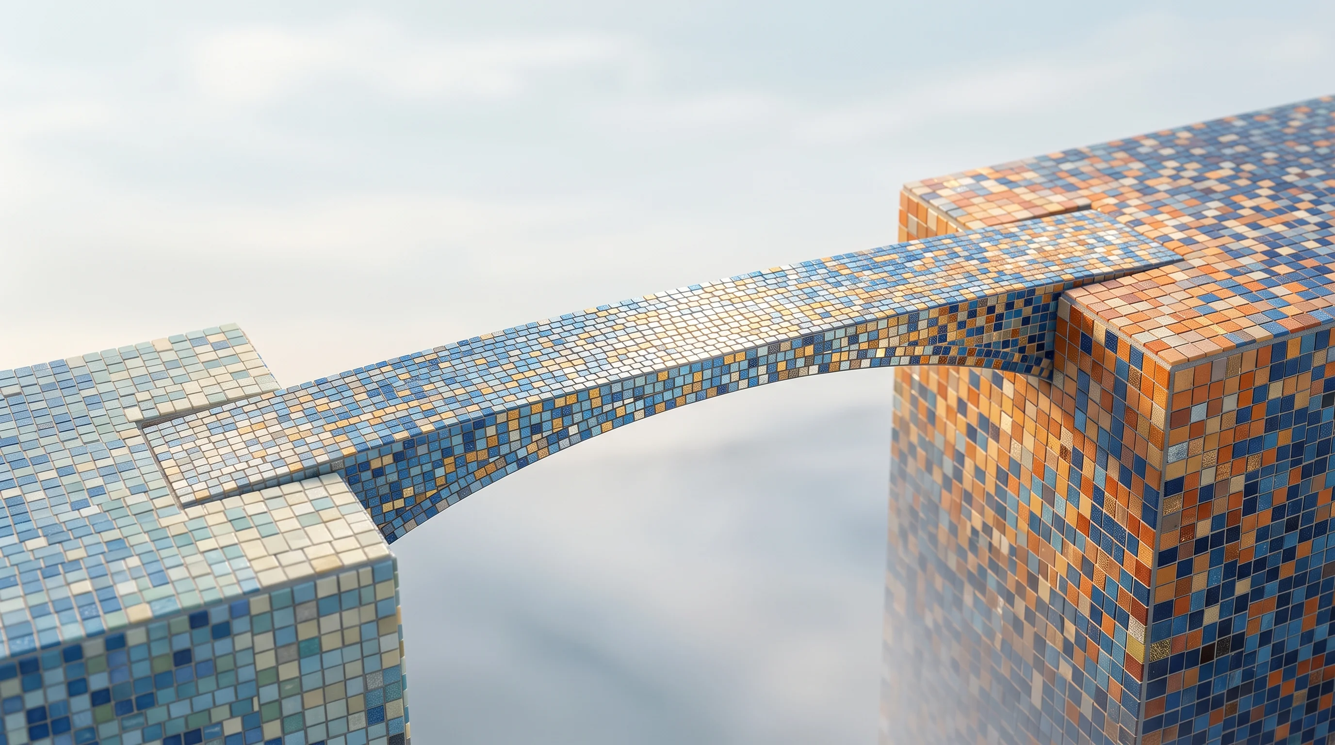 Digital illustration for article section "Content Section 5" in "Flip raises $25M to expand AI platform for frontline workers" - A clean, minimalist conceptual image representing the vast gap between a conceptual demo and real-wo...