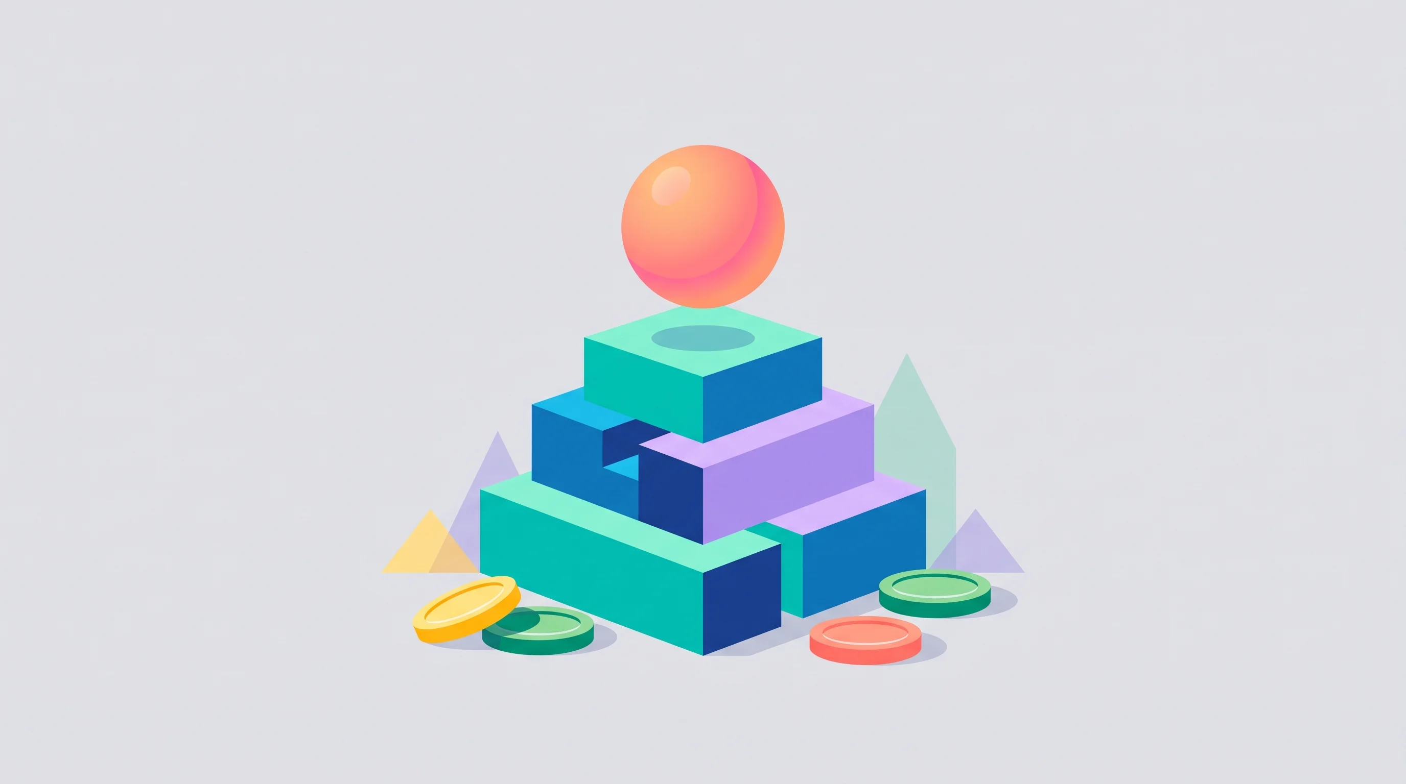 Digital illustration for article section "Content Section 4" in "Mithrl raises $20M to accelerate drug discovery with AI" - A minimalist and conceptual flat illustration representing the financial backing and structural deve...
