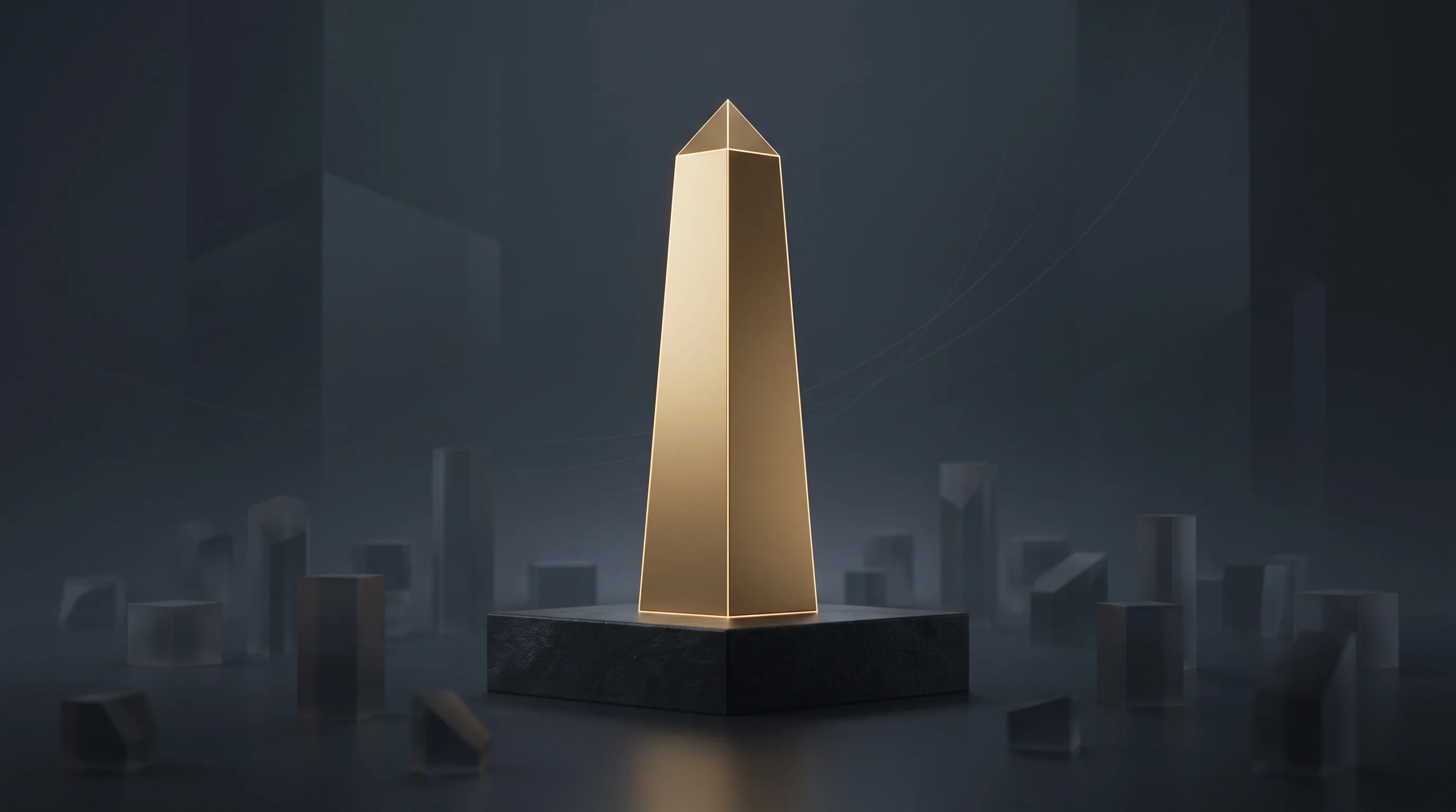 Digital illustration for article section "Startup Pedigree, Crowded Space" in "Theo launches tokenized silver backed by $40M in leases" - A conceptual, minimalist image representing a high-pedigree startup securing significant financial b...