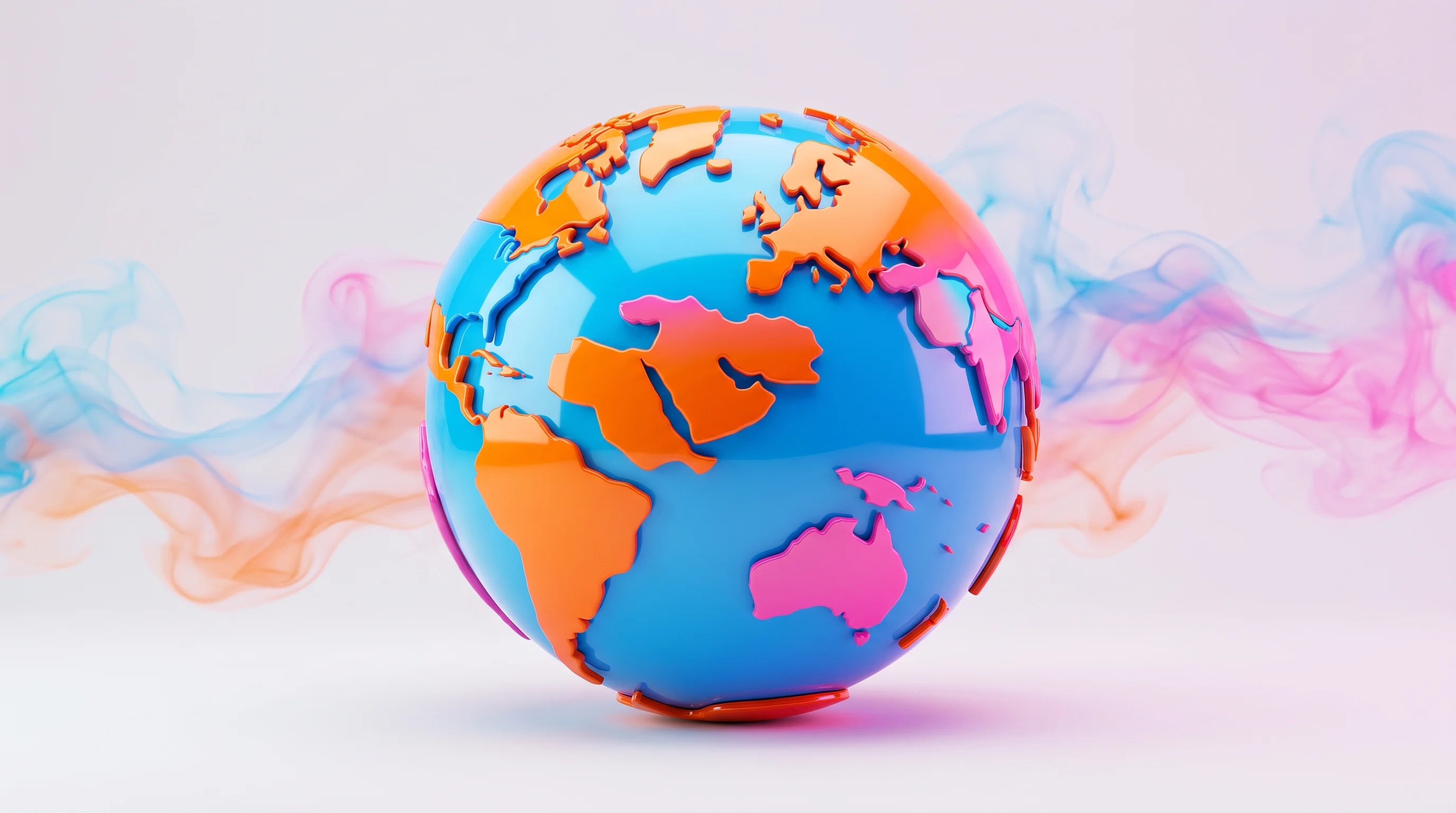 Digital illustration for article section "Content Section 4" in "Hang Ten Systems raises $85M to deliver enterprise AI services" - A sleek, minimalist conceptual illustration representing global workforce expansion and internationa...
