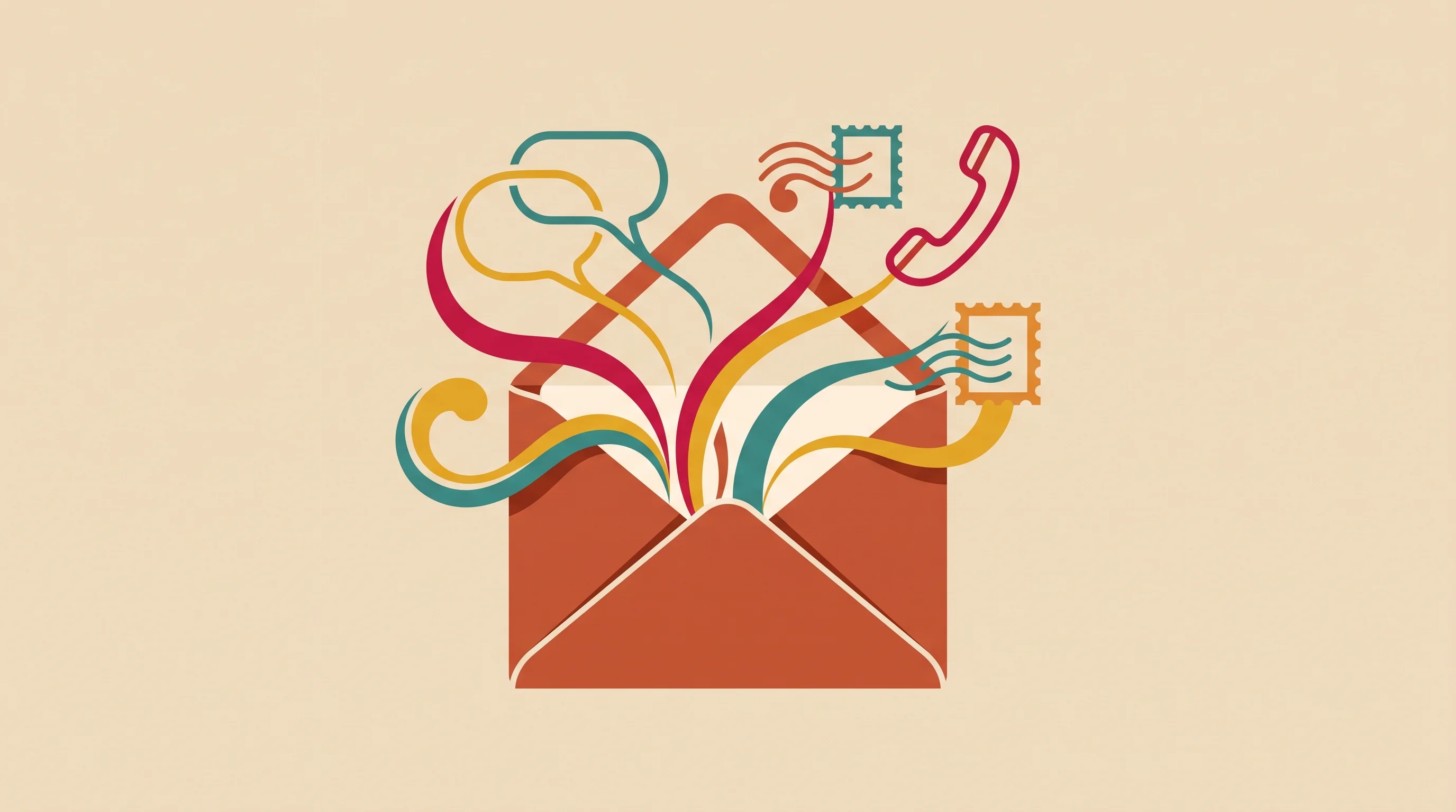 Digital illustration for article section "Content Section 2" in "JustSolve raises $4.3M to build AI debt collectors" - A minimalist and conceptual illustration representing autonomous communication management, featuring...