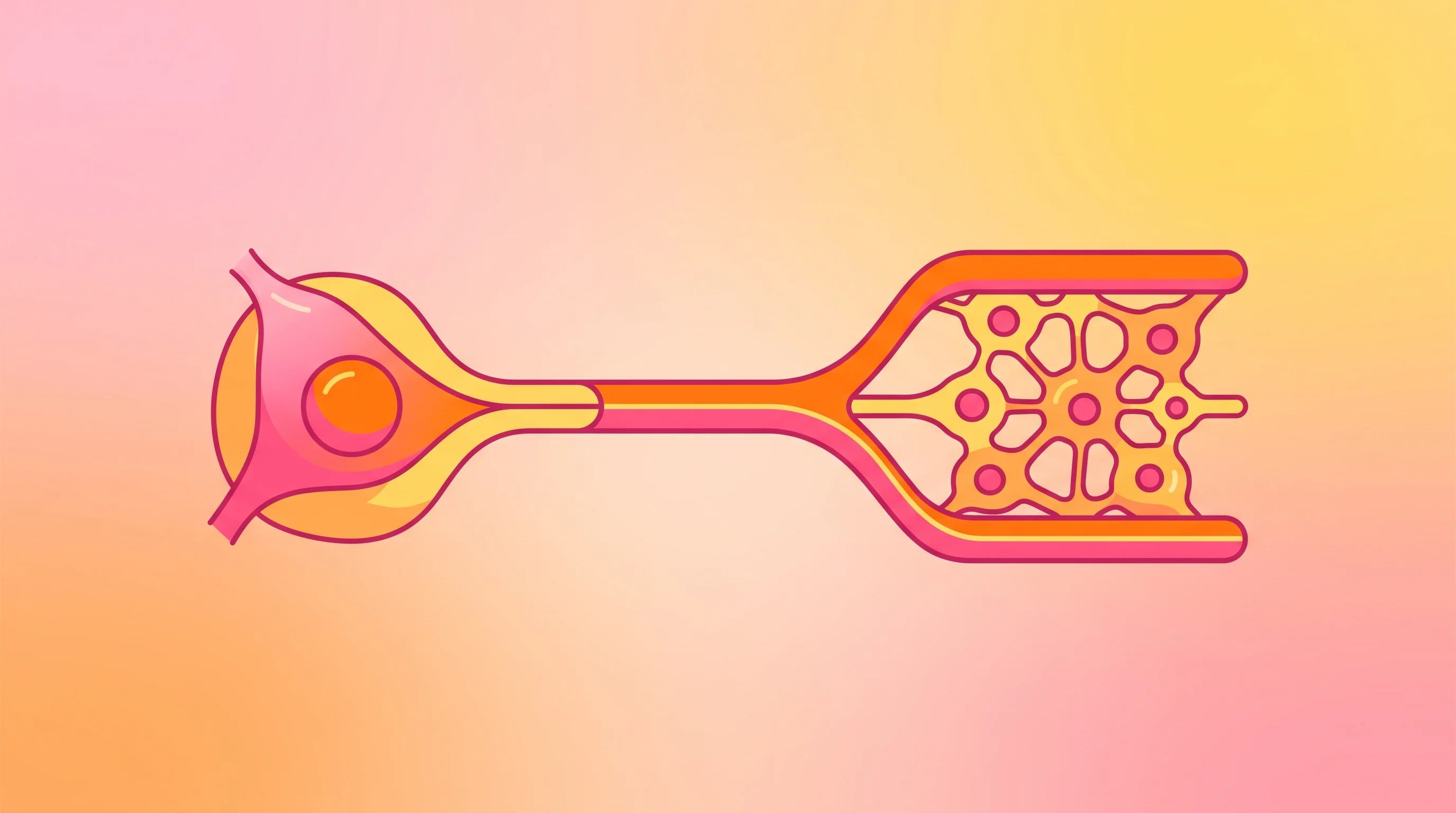 Digital illustration for article section "Content Section 3" in "Polyphron raises $20M to train AI models for human tissue" - A modern commercial illustration depicting a conceptual end-to-end personalized tissue pipeline, fea...