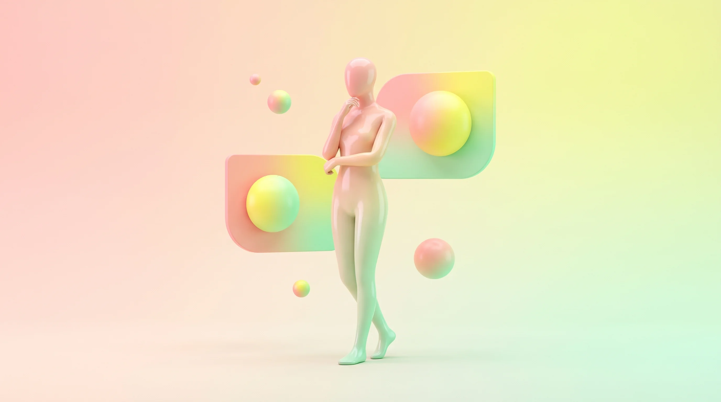 Digital illustration for article section "Content Section 3" in "Altis Labs raises $25M to speed cancer trials with AI" - A minimal and clean conceptual 3D illustration representing synthetic patients and AI-driven medical...