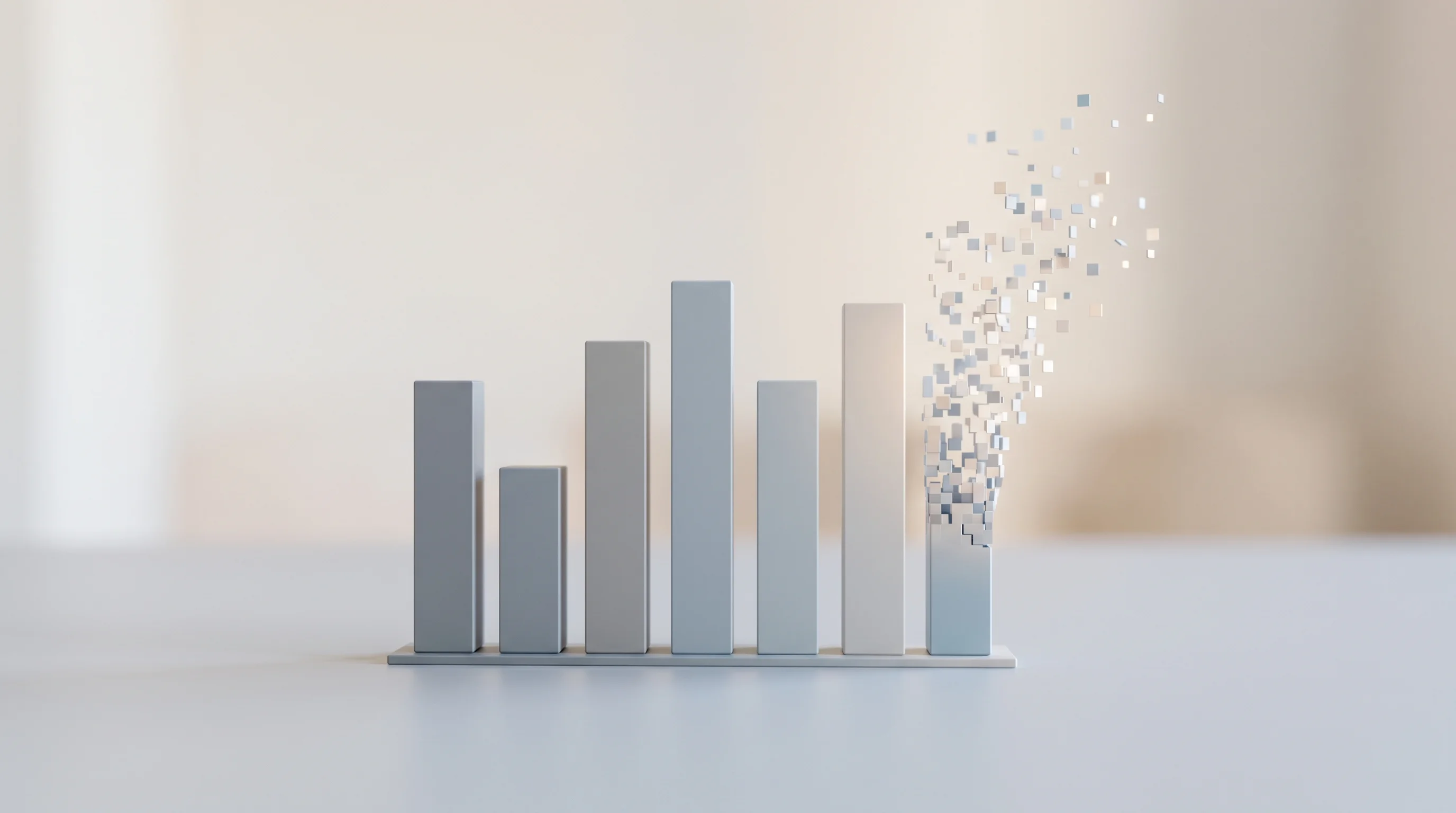 Digital illustration for article section "Content Section 3" in "Peaky raises $1.3M to connect financial plans to operations" - A clean, minimalist conceptual image representing delayed financial data and lost time, featuring a ...