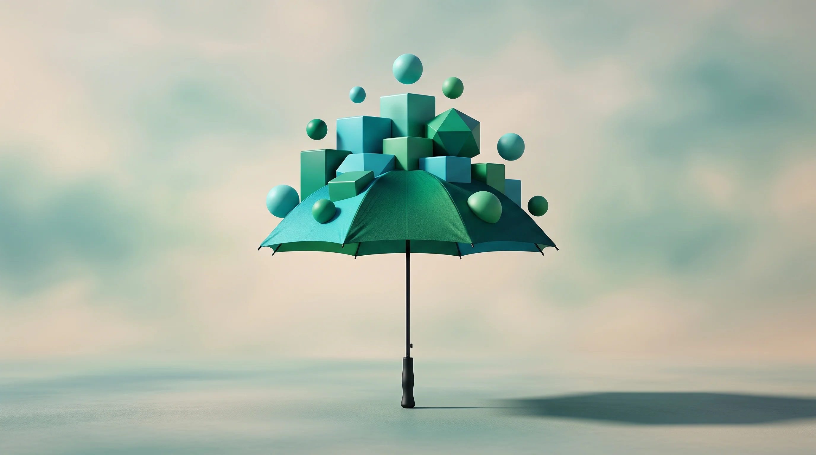 Digital illustration for article section "Content Section 2" in "Evergrove launches AI voice agents for 500K+ work comp calls" - A conceptual and surrealist digital artwork representing the intersection of commercial insurance an...