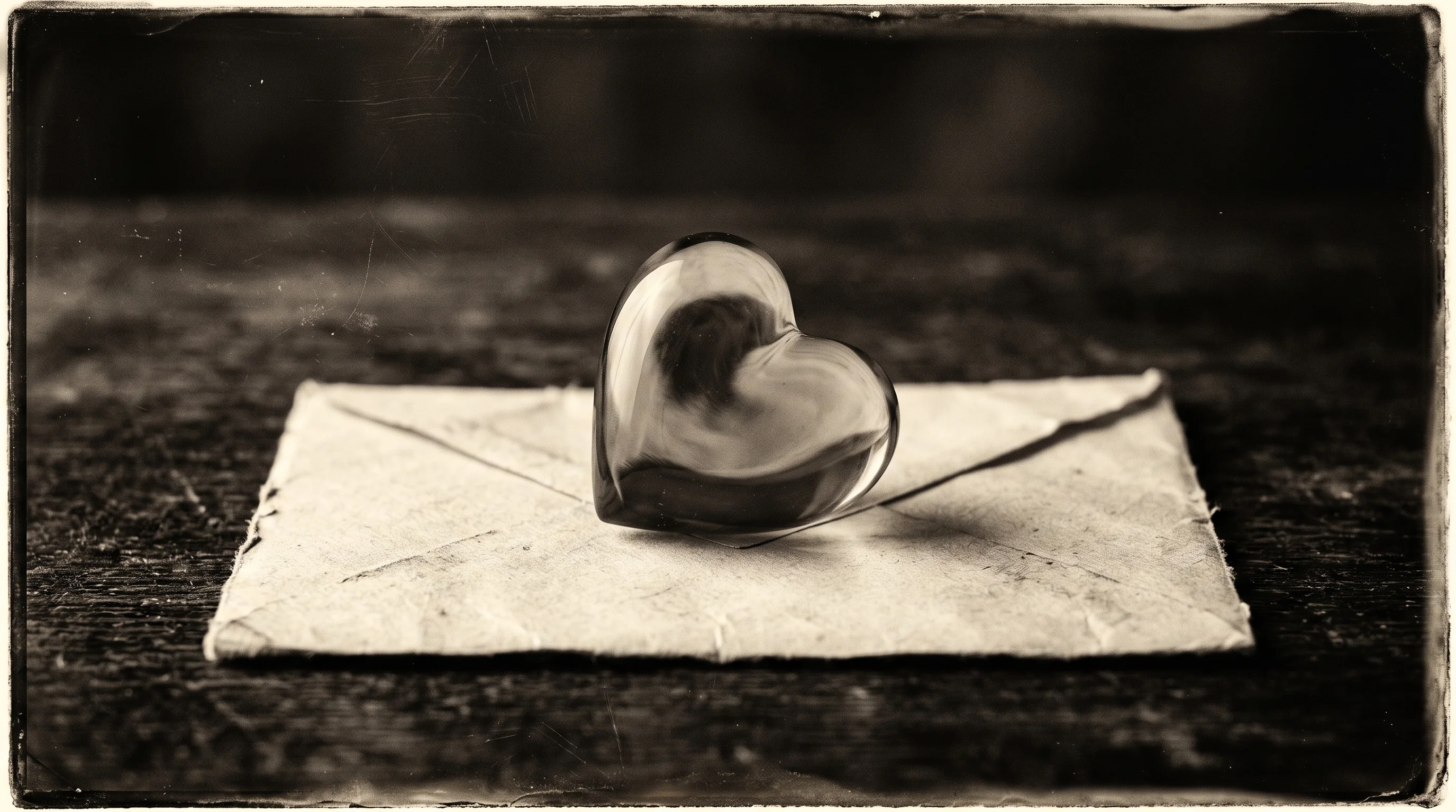 Digital illustration for article section "Content Section 3" in "Illume Labs launches text-based AI health companion" - A minimal and conceptual still life featuring a smooth, elegantly stylized glass heart resting gentl...