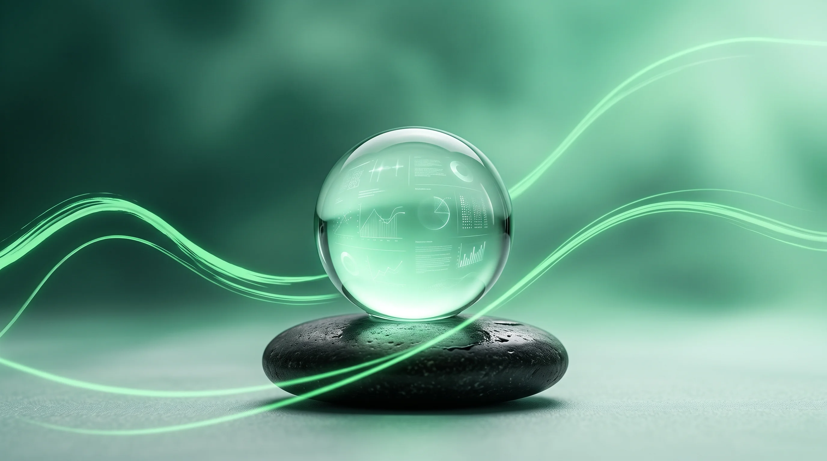 Digital illustration for article section "Content Section 4" in "Droplet Scientific raises $2M to monitor biomarkers in real time" - A conceptual and minimalist representation of scientific technology transitioning from a controlled ...