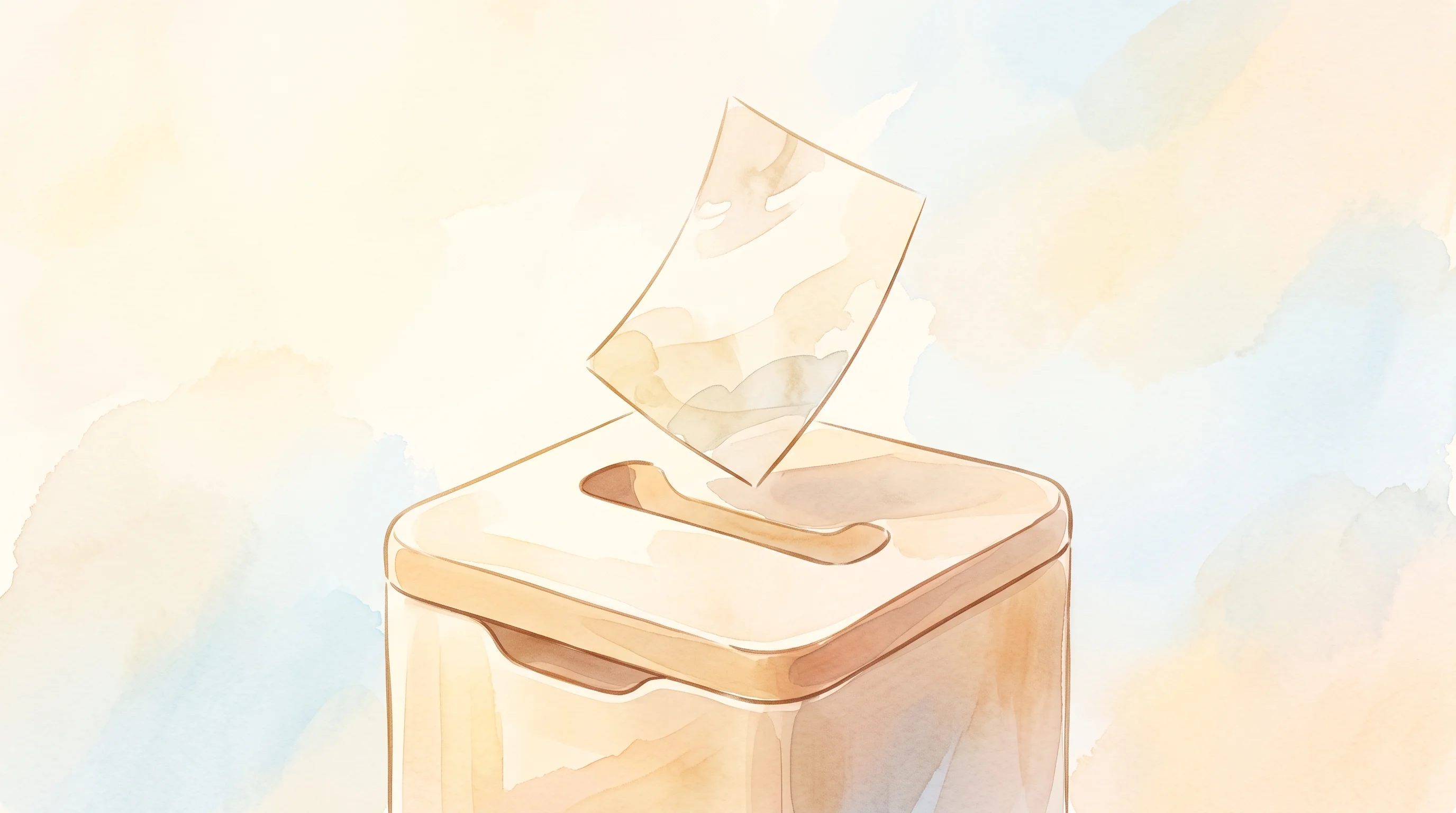 Digital illustration for article section "Content Section 5" in "Tumelo raises £9M as shareholder voting tech gains traction" - A clean, minimalist conceptual illustration representing institutional voting and governance technol...