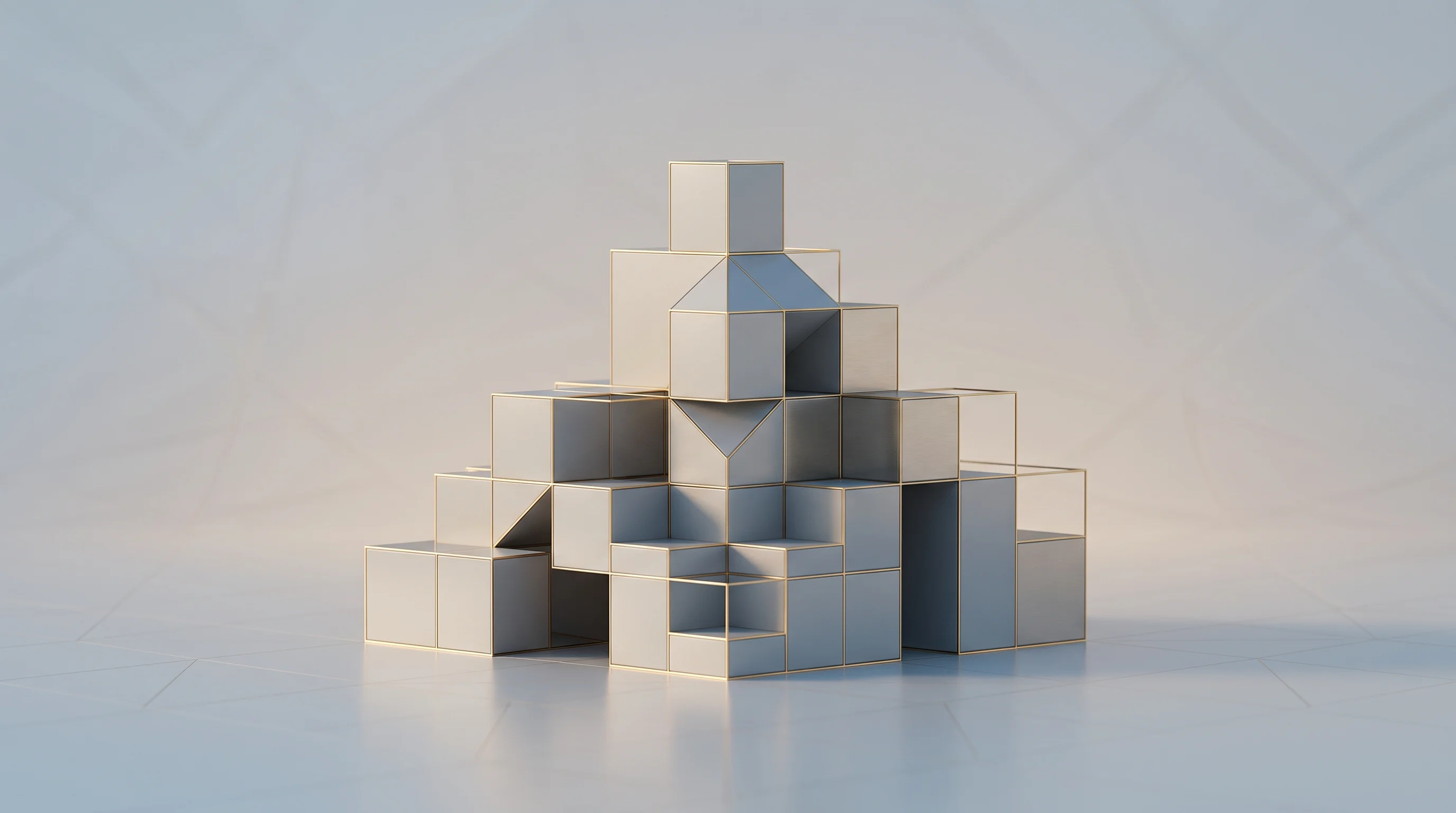 Digital illustration for article section "Content Section 3" in "Aron raises $6M seed to automate procurement with AI" - A conceptual, minimalist visualization of engineering growth and product expansion, featuring a slee...