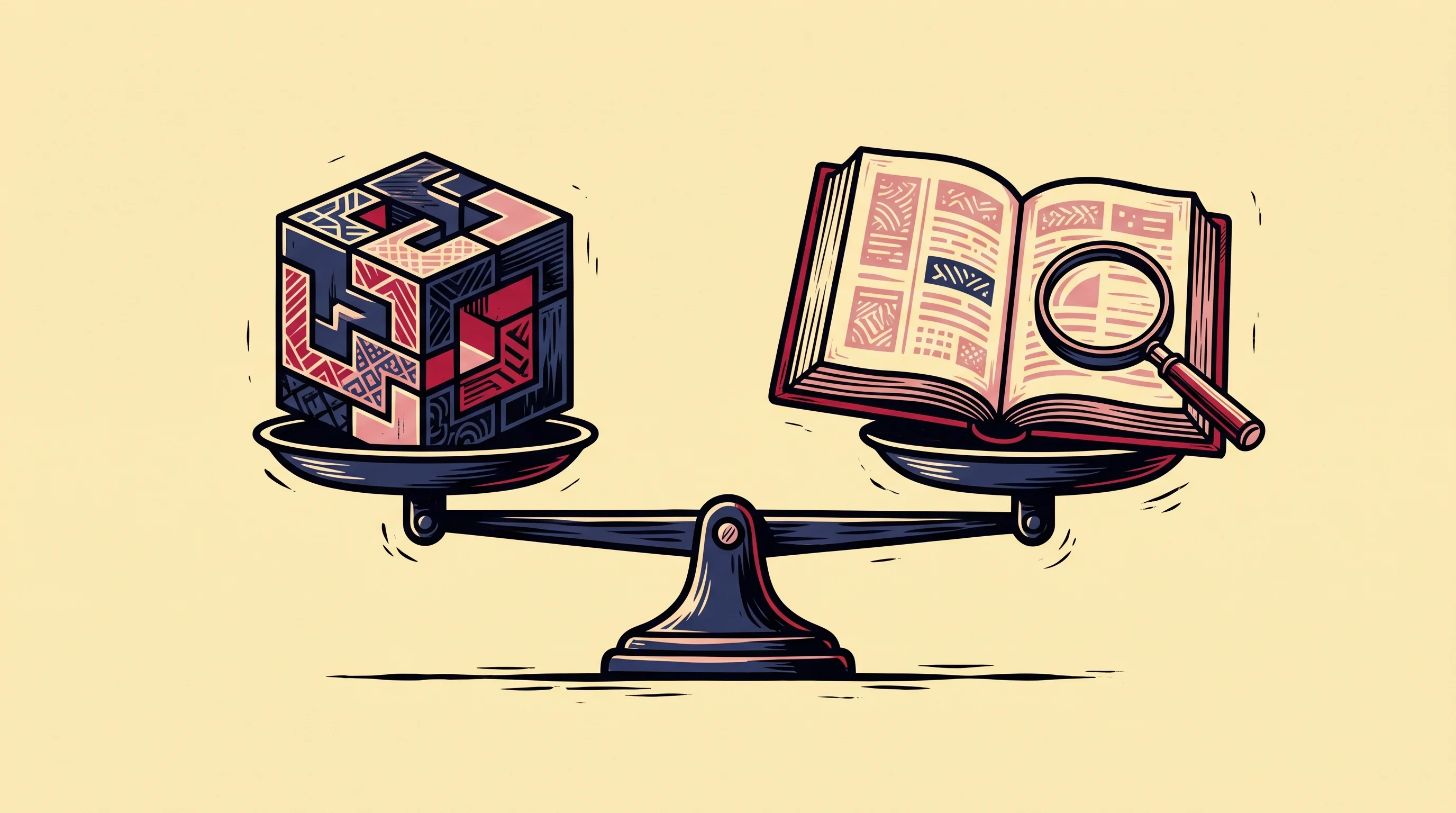Digital illustration for article section "The Sovereignty Question" in "Kev launches open-source decision models on Qwen3.5" - A clean, minimal conceptual illustration representing the necessity of explainable AI governance, fe...