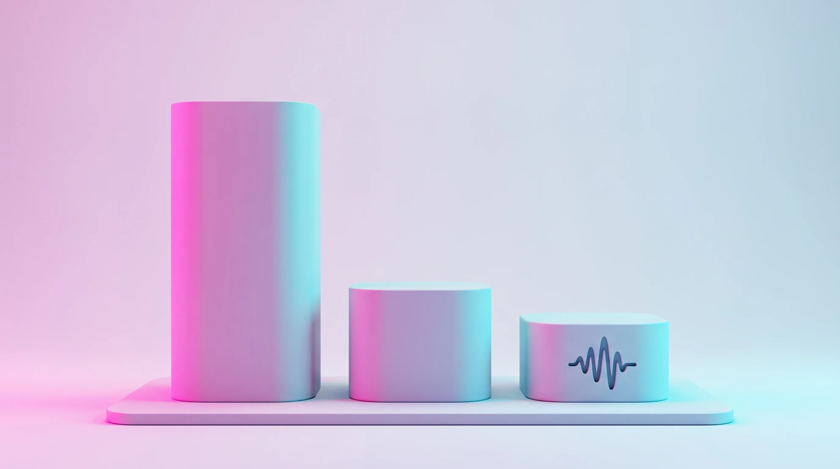 Digital illustration for article section "Where InTouchNow fits in a crowded field" in "InTouchNow raises $3.1M for AI GP receptionists" - A clean, minimal 3D conceptual visualization representing market share and AI triage routing in the ...
