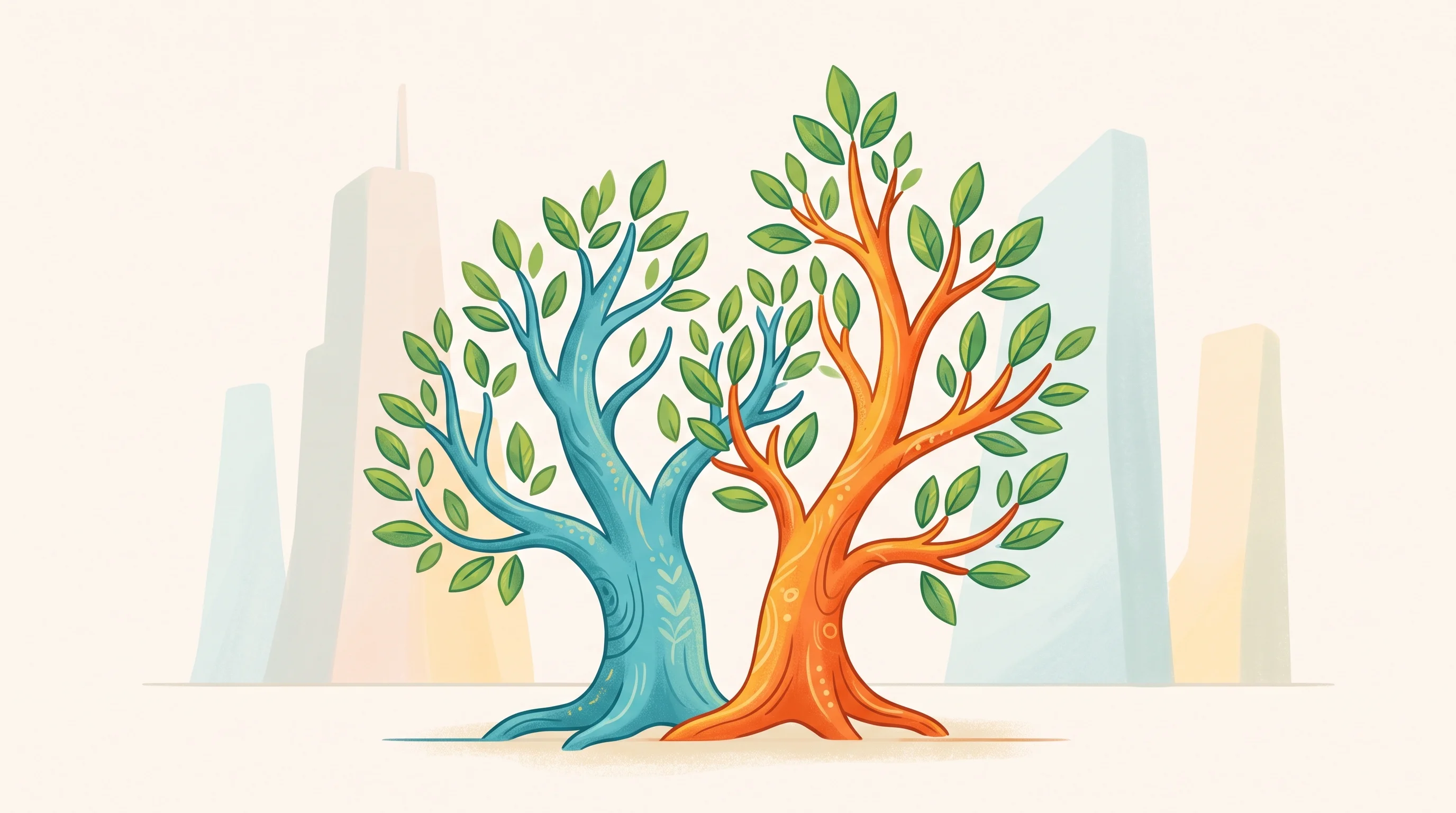 Digital illustration for article section "Content Section 4" in "Async launches AI agents to automate small business ops" - A conceptual, modern illustration representing a small two-person operation scaling up and holding i...