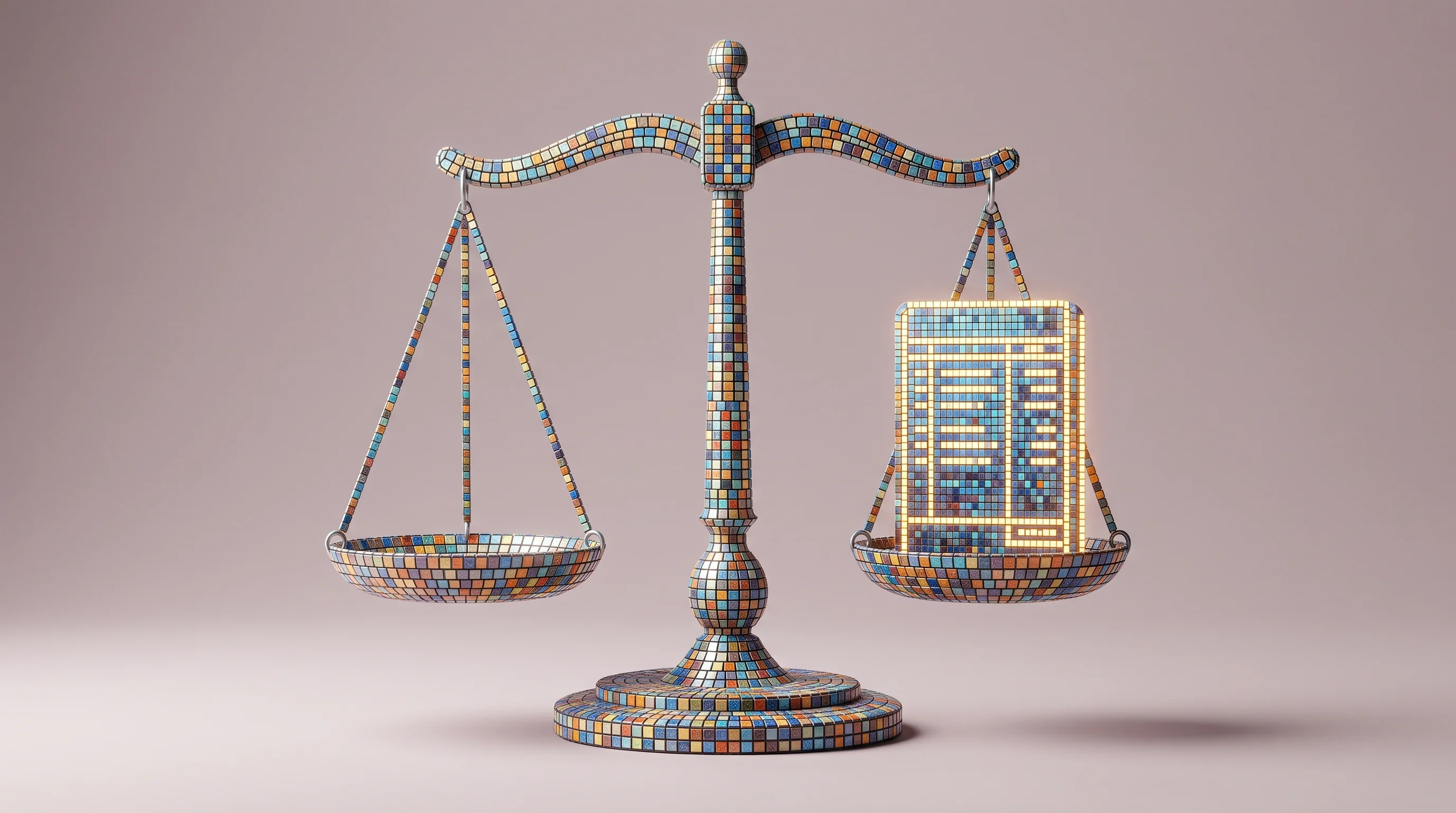 Digital illustration for article section "Regulation Will Decide How Far This Goes" in "Last Accounting launches AI-native firm with agent bookkeepers" - A clean, minimalist, and conceptual visualization of regulatory frameworks shaping the future of acc...