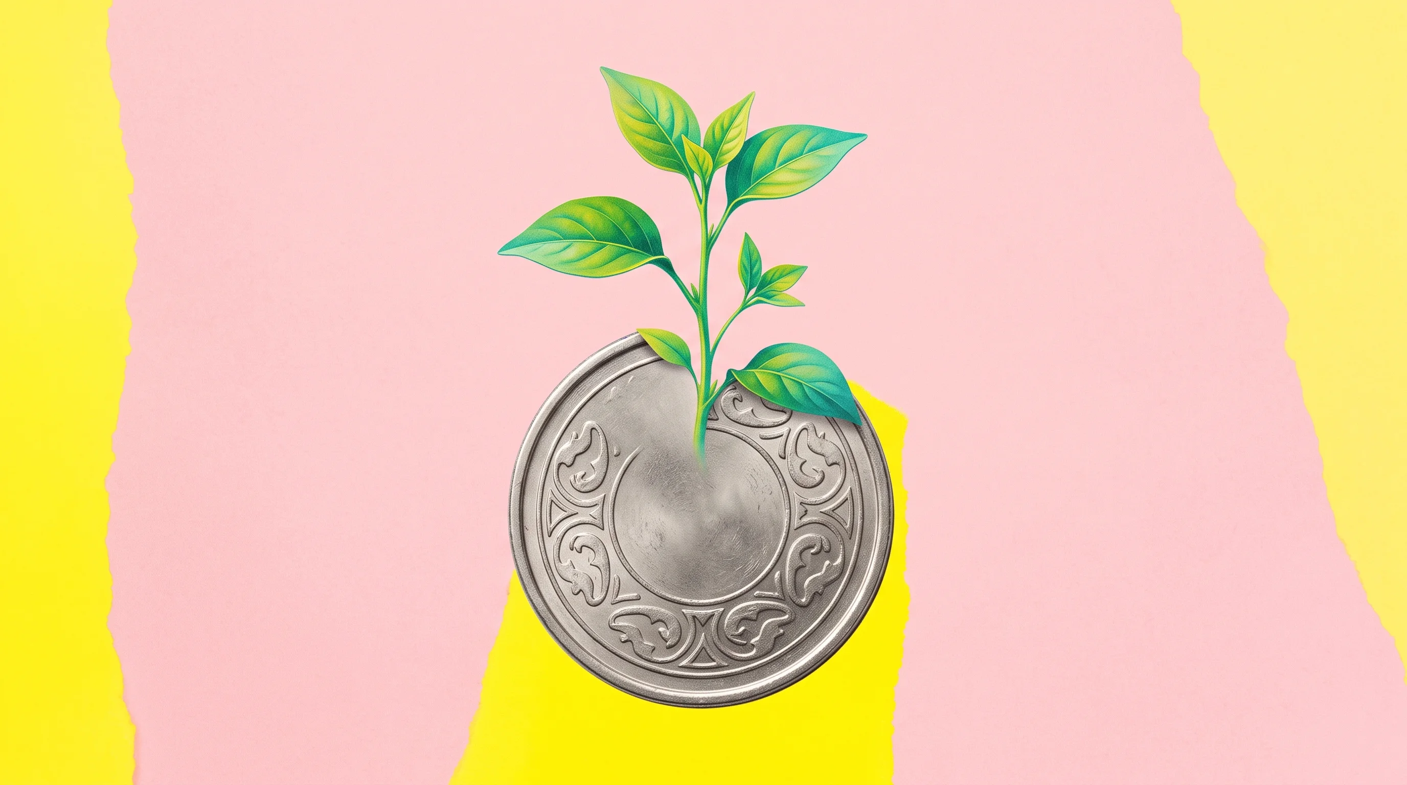 Digital illustration for article section "The Investors" in "RelaiSanté raises $6M to coordinate hospital-to-home care" - A clean, minimalist conceptual image representing impact investment and seed-stage funding, featurin...