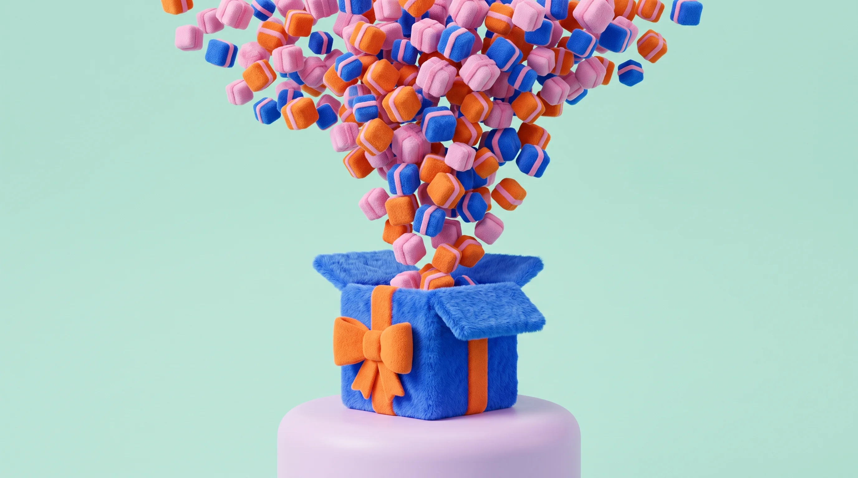 Digital illustration for article section "Content Section 3" in "Pango launches platform to automate 99% of e-commerce returns" - A conceptual, modern 3D illustration representing effortless massive scale and automation, featuring...