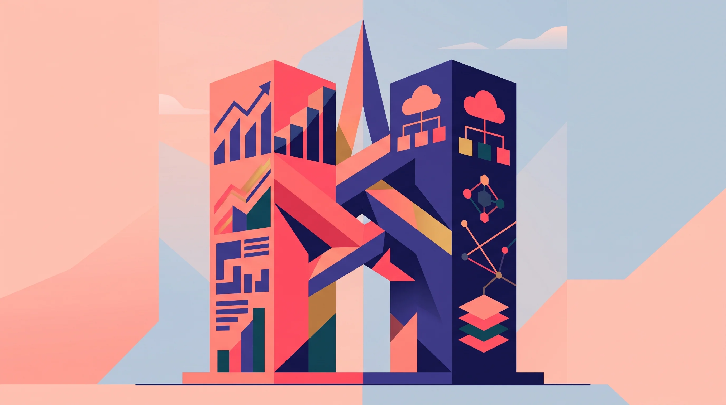 Digital illustration for article section "Content Section 2" in "Instaplay launches AI game platform with 130k players" - A conceptual and modern representation of executive tech leadership and the fusion of investment str...