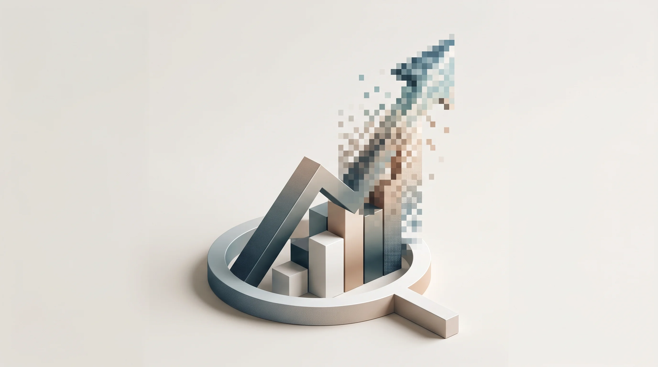 Digital illustration for article section "Content Section 5" in "QueryLift raises $640K seed to pioneer AI search optimization" - A clean and minimal conceptual visualization representing enterprise funding, market growth, and Gen...