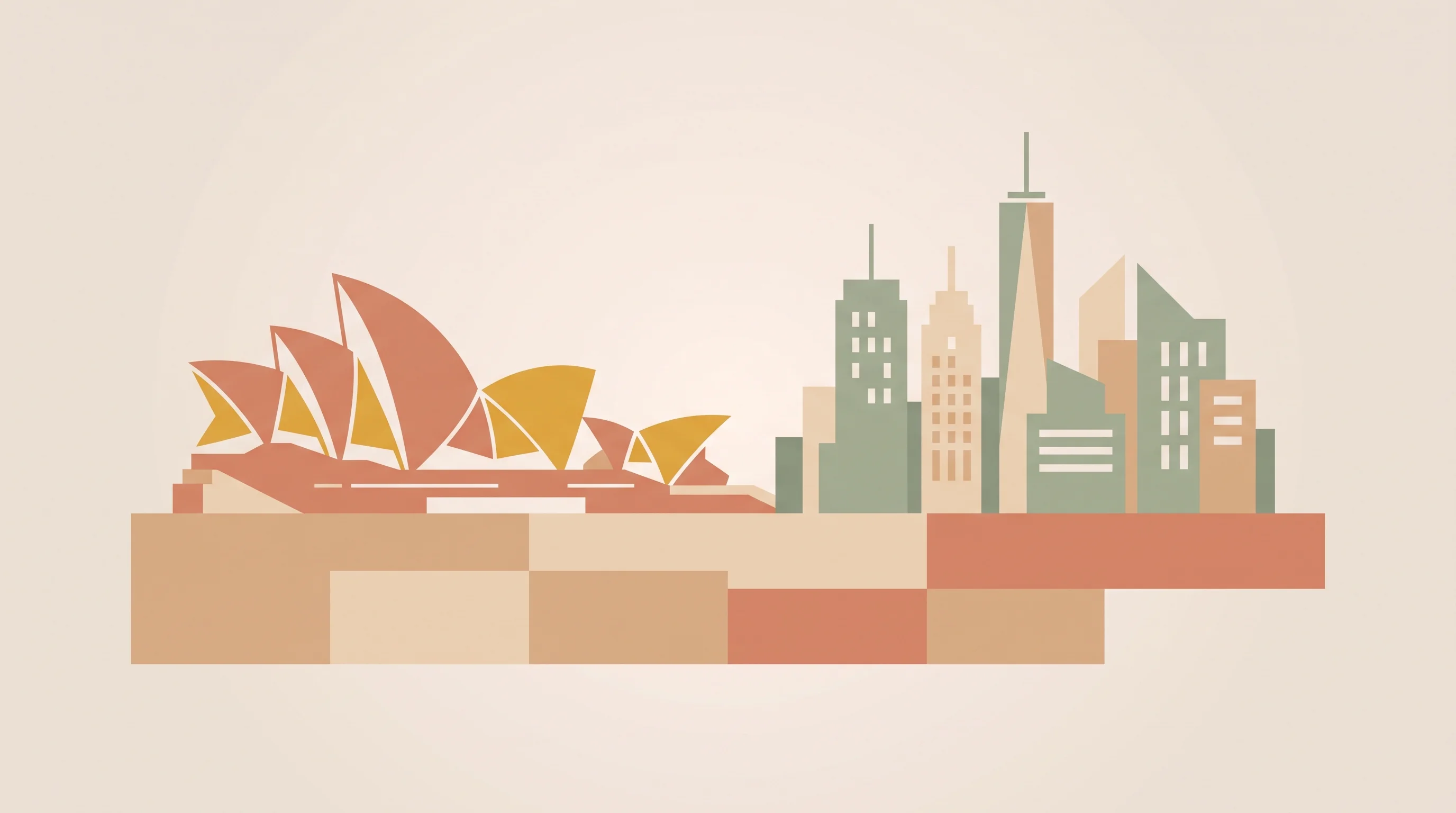 Digital illustration for article section "Content Section 3" in "Spott raises $21M to scale AI-native recruiting platform" - A minimalist and conceptual flat illustration representing global business expansion and enterprise ...