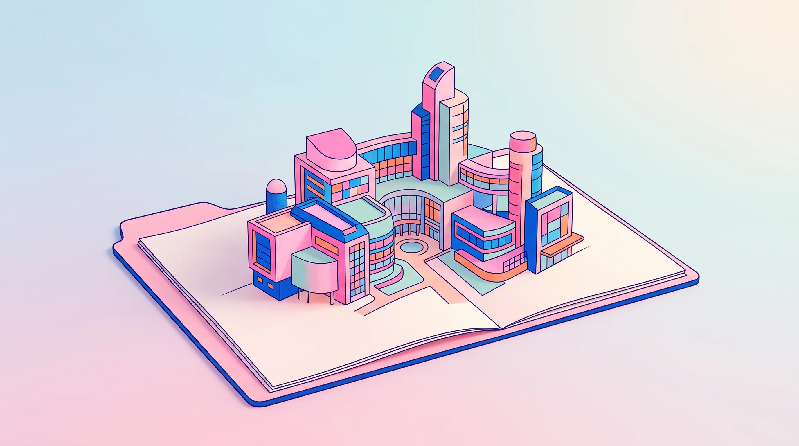 Digital illustration for article section "Content Section 2" in "SubVysion launches rovers to map utilities with cm accuracy" - A conceptual, modern representation of a university-linked research campus case study, featuring a s...