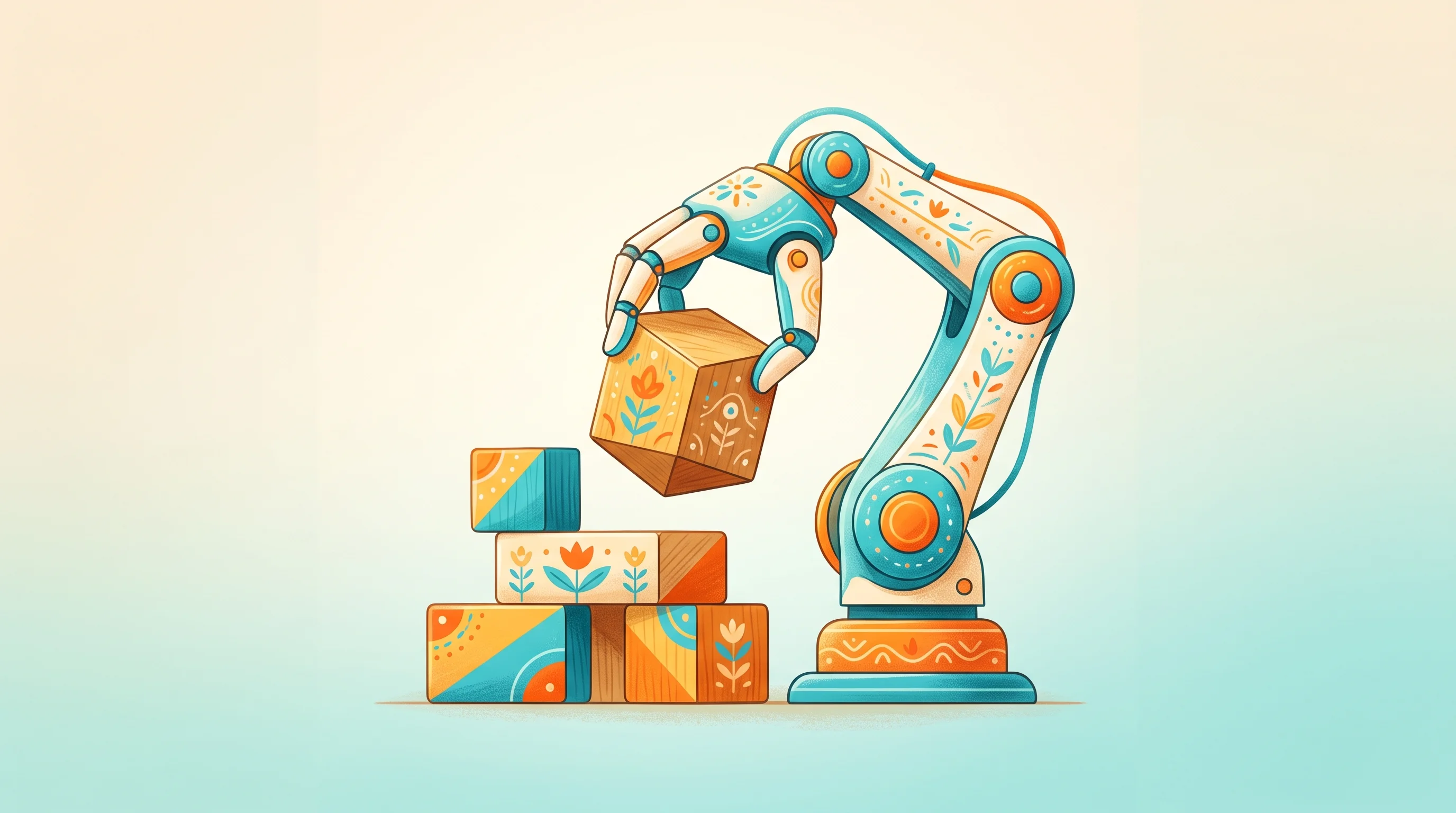 Digital illustration for article section "Agentic AI Meets Physical Constraints" in "VLM inference hits real-time as engines compete for fastest" - A conceptual and minimalist illustration representing agentic AI transitioning into physical-world a...
